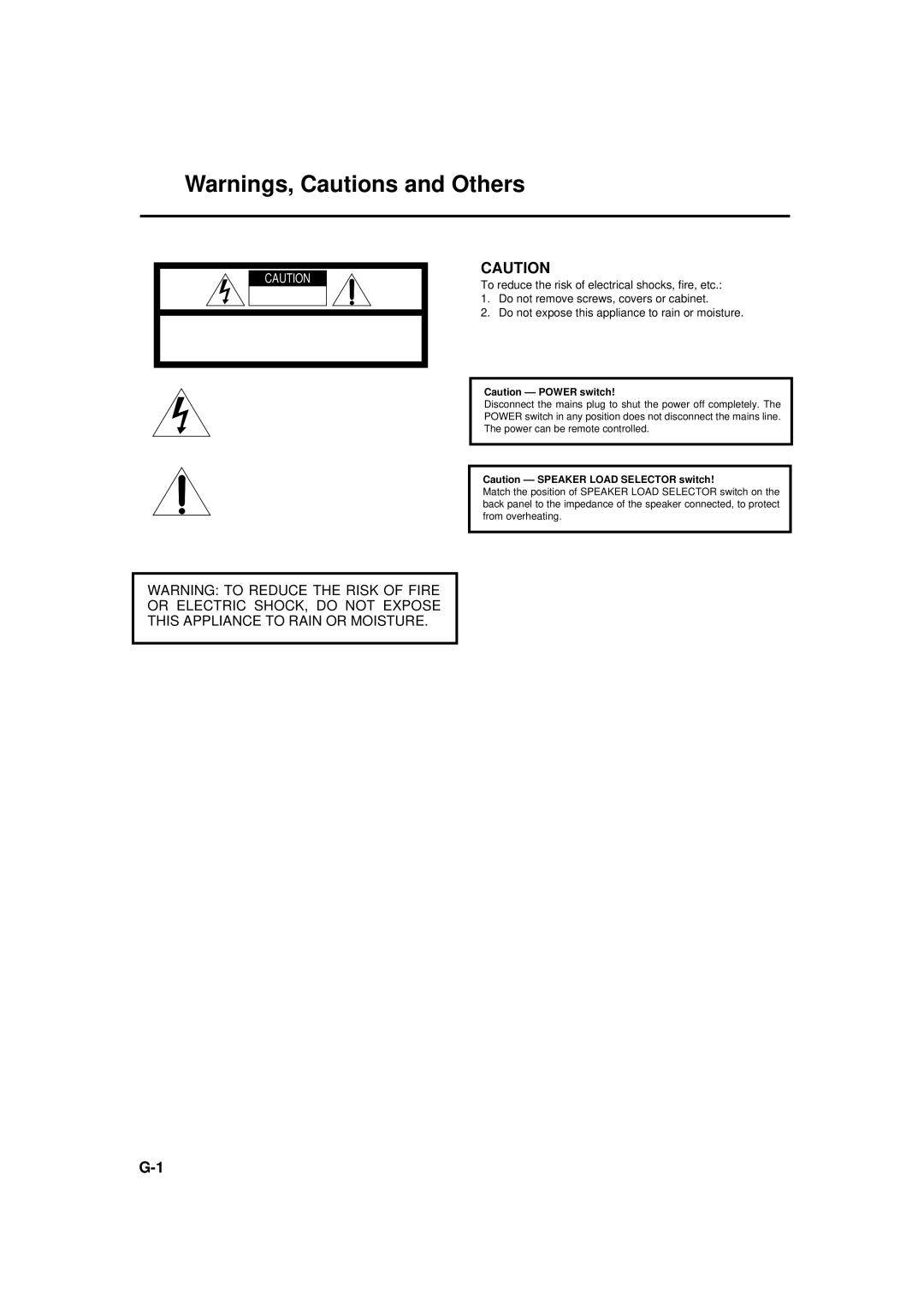 JVC RX-772VBK manual To Reduce the Risk of Electric Shock 