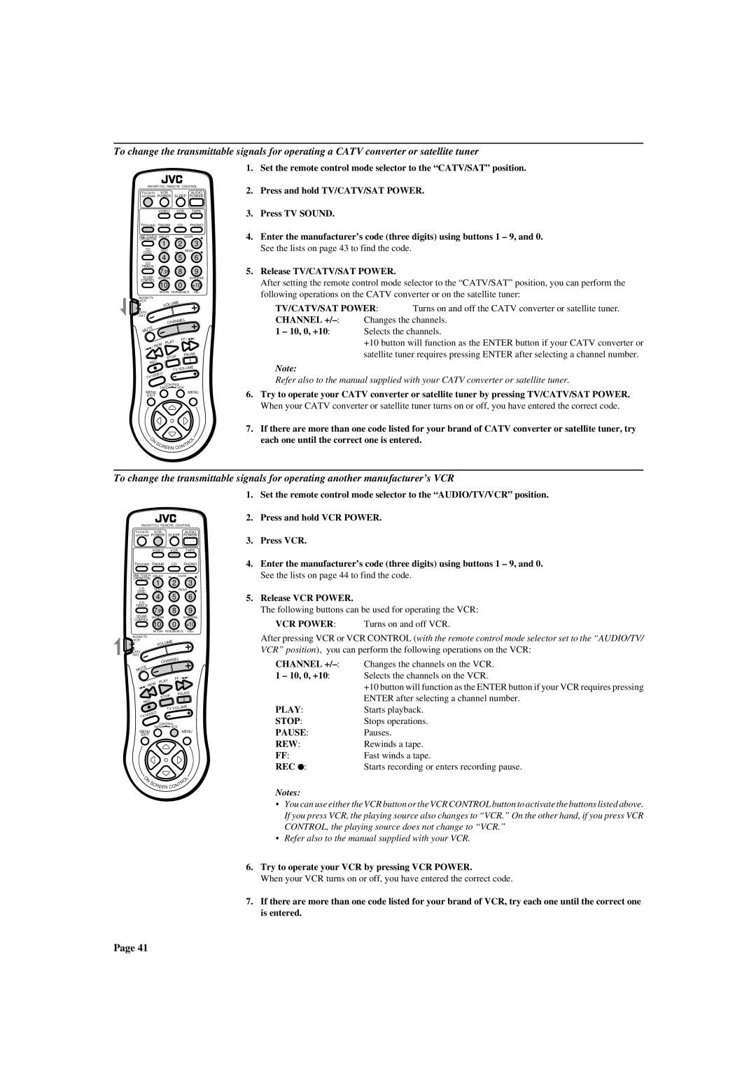 JVC RX-772VBK manual Try to operate your VCR by pressing VCR Power 