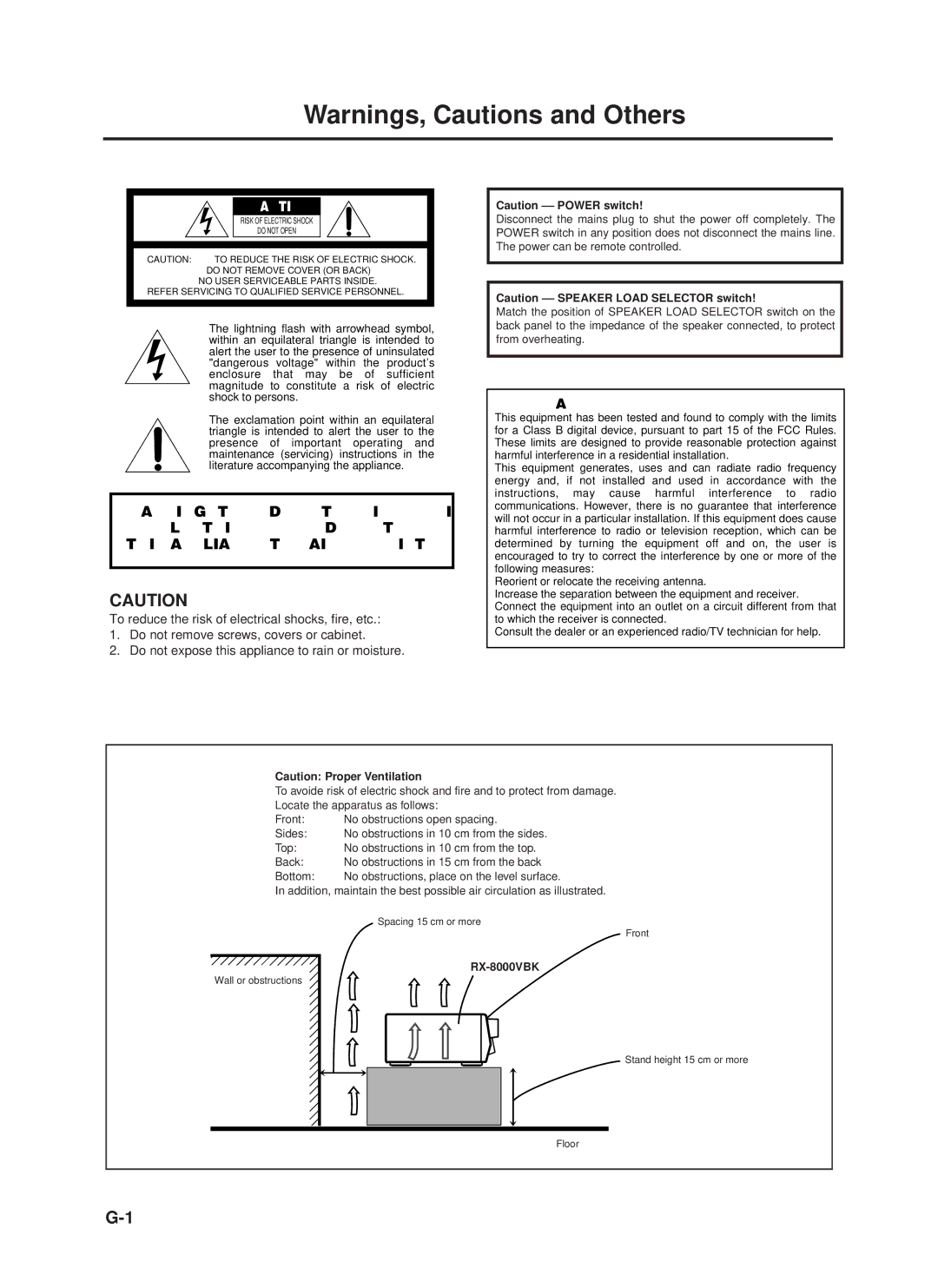 JVC RX-8000VBK manual For U.S.A 