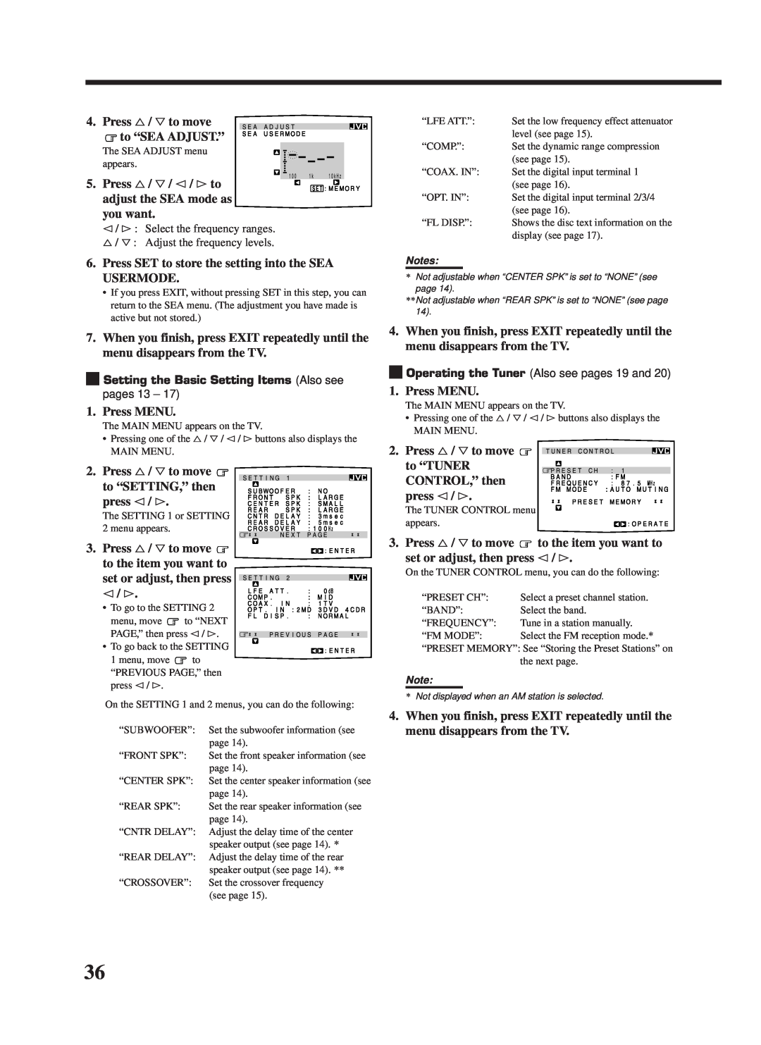 JVC RX-8000VBK manual Press MENU 