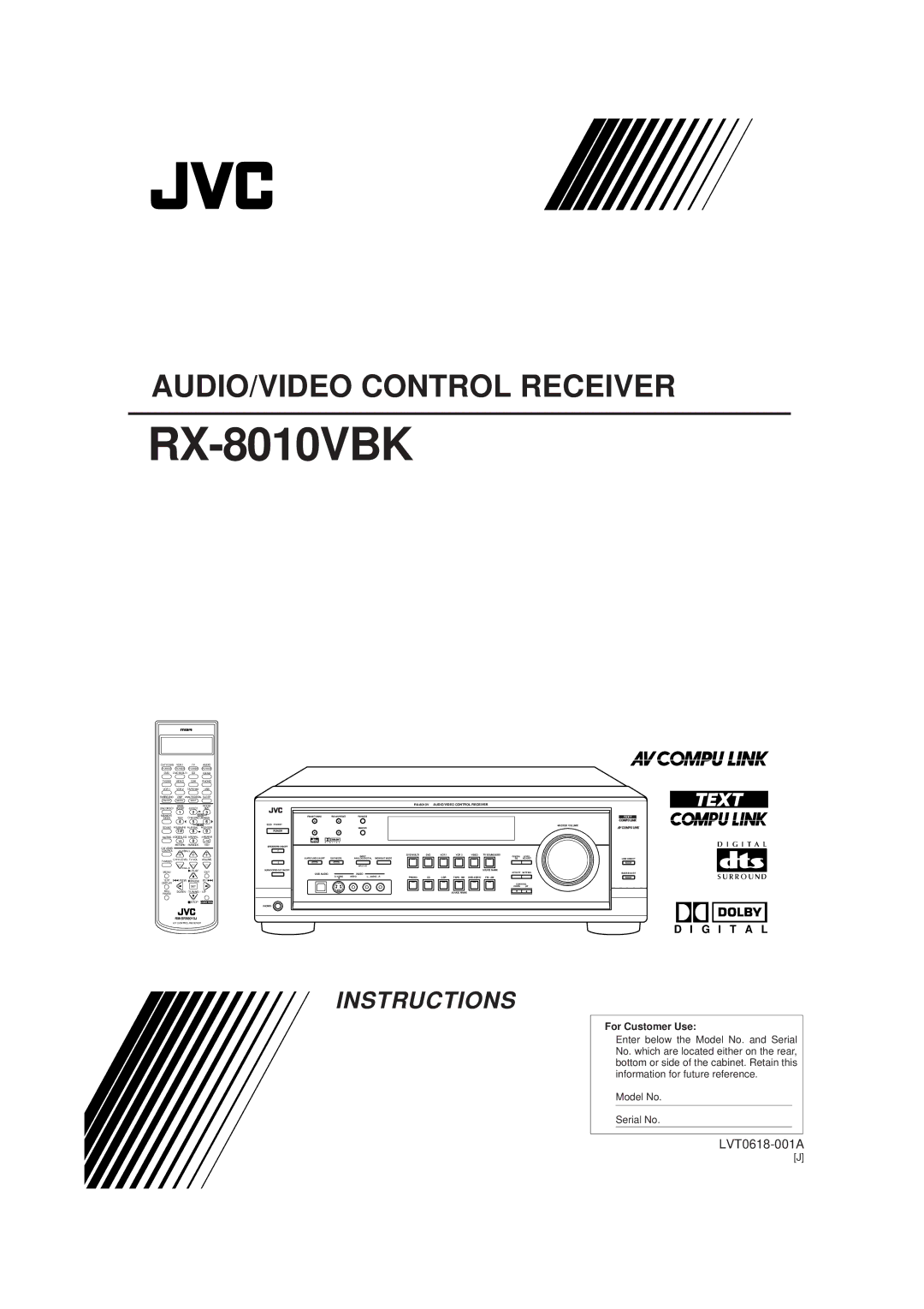 JVC rx-8010vbk manual RX-8010VBK 