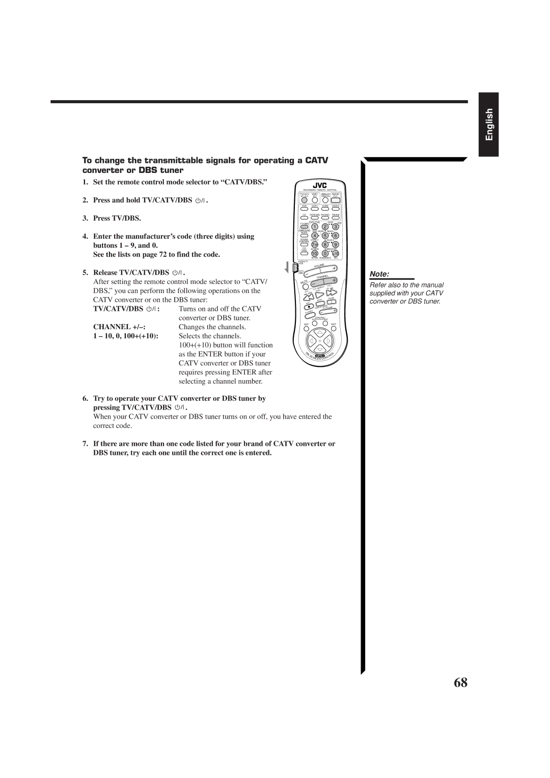 JVC RX-884RBK manual 10, 0, 100++10 