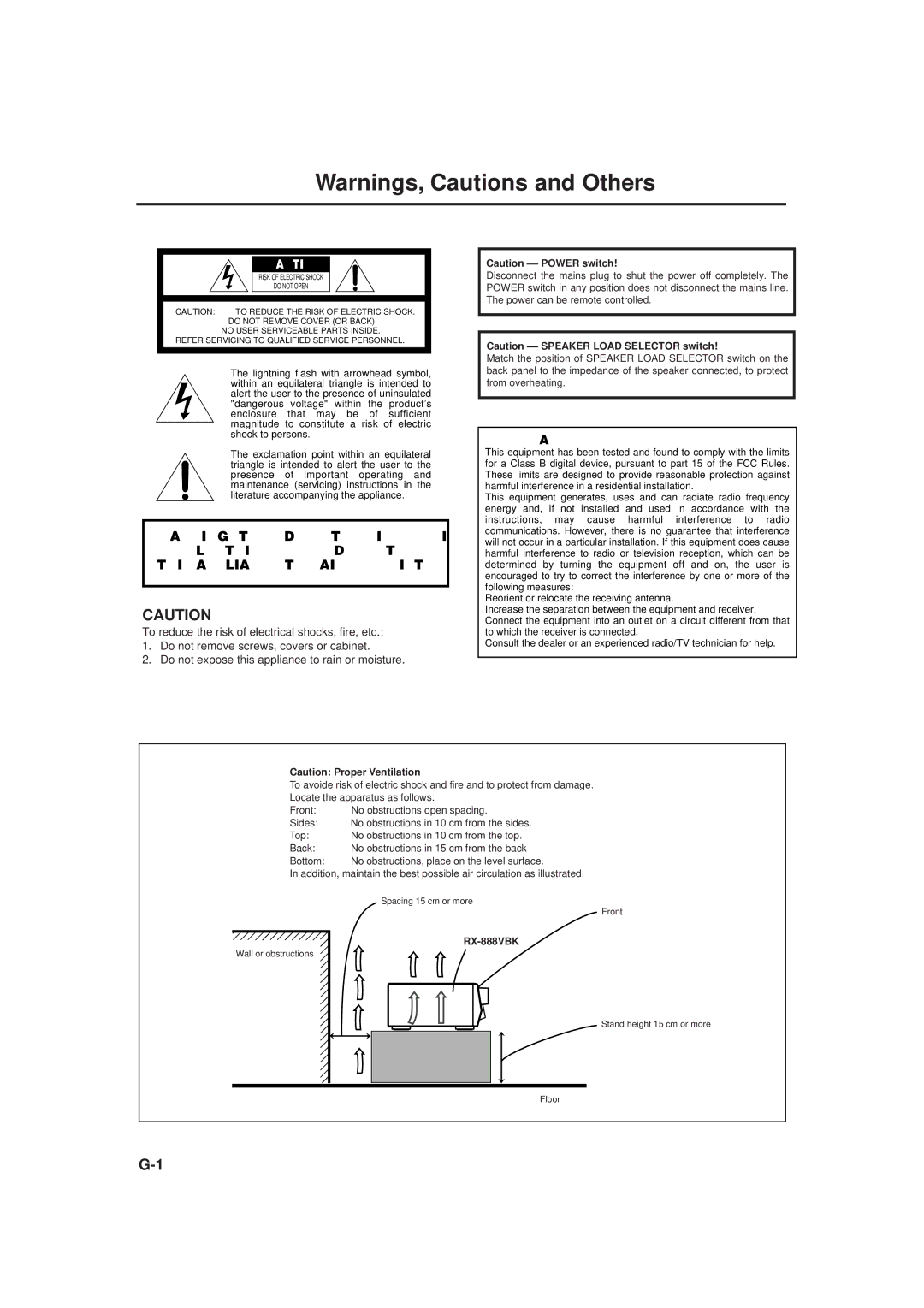 JVC RX-888VBK manual For U.S.A 