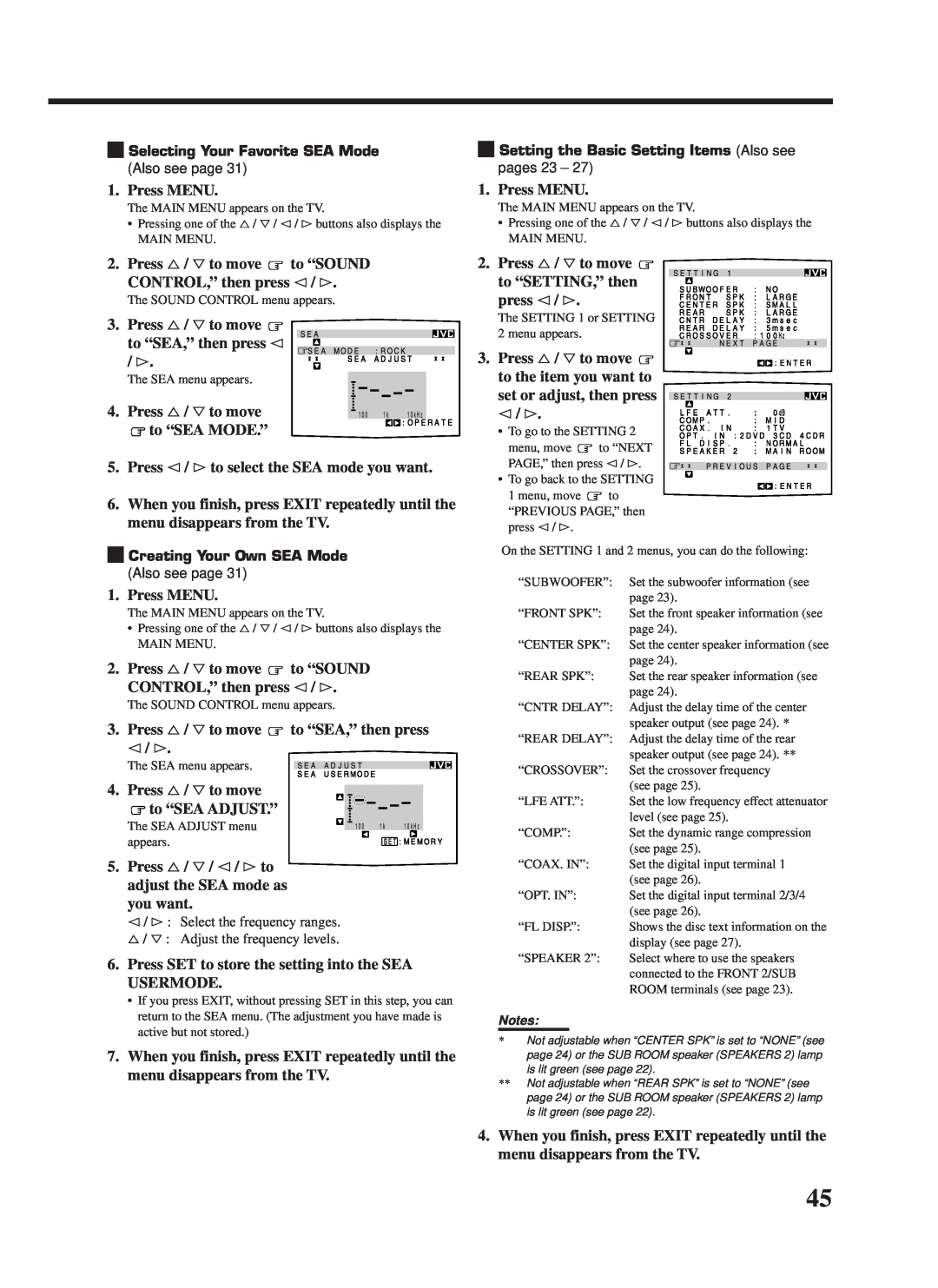 JVC RX-9000VBK manual Press MENU 