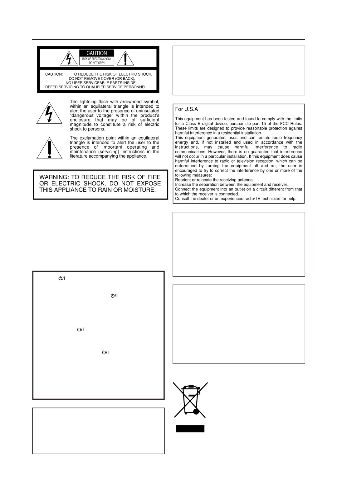 JVC RX-D205S, RX-D206B manual Mises en garde, précautions et indications diverses 