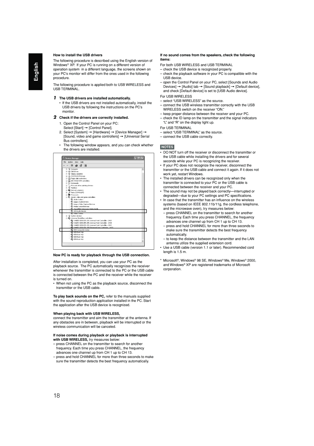 JVC RX-D701S manual How to install the USB drivers 