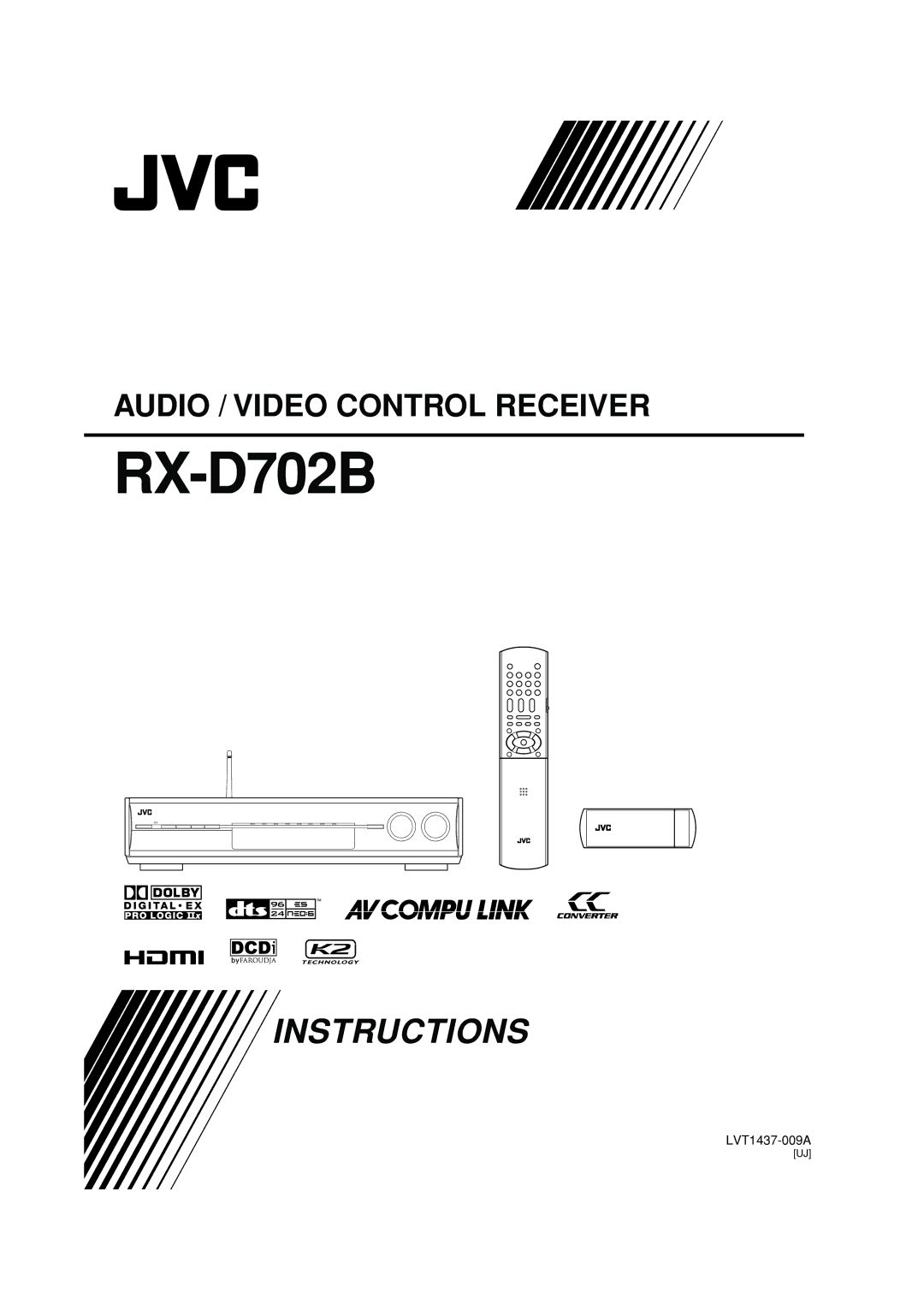 JVC RX-D701S manual LVT1437-009A 