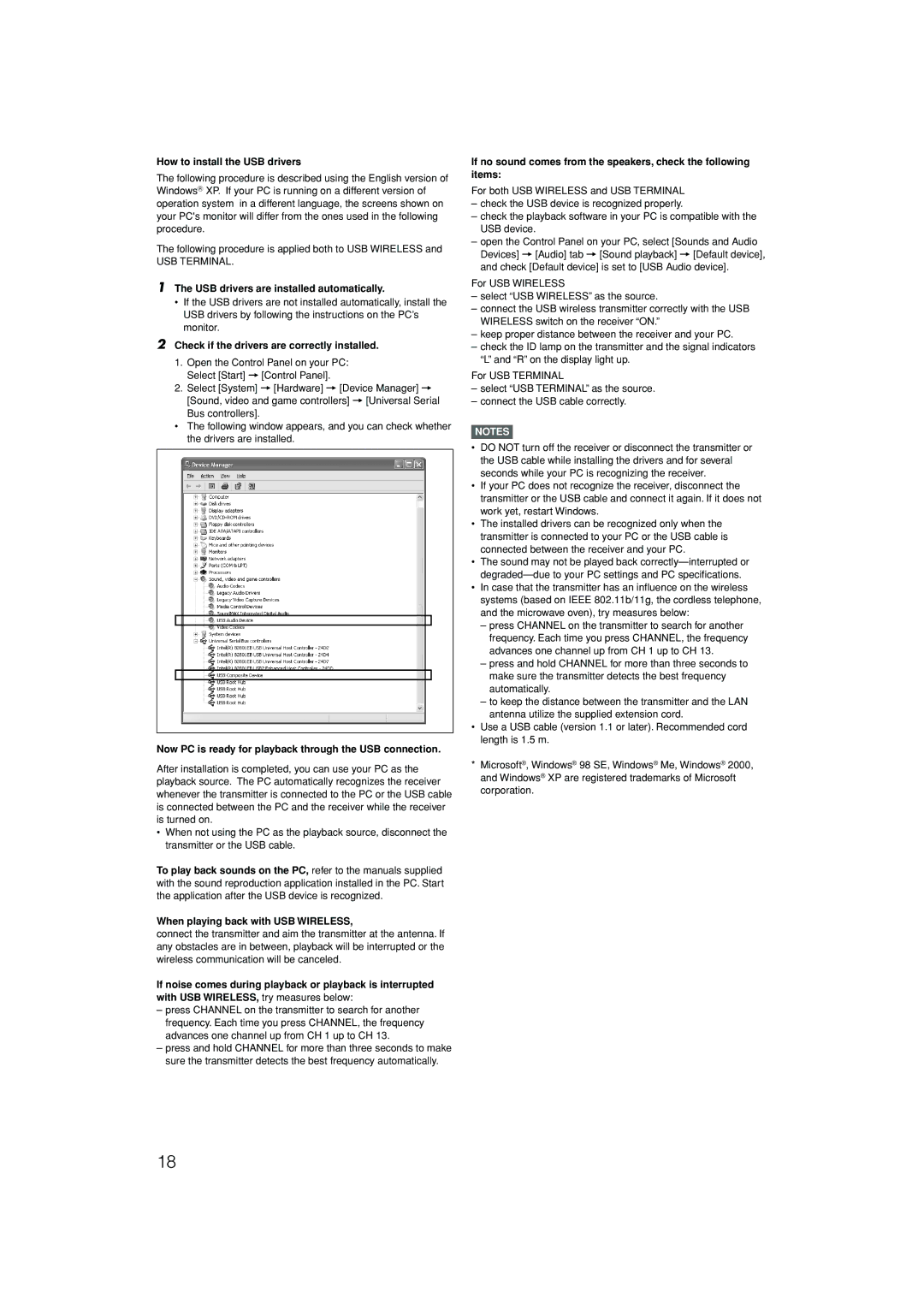 JVC RX-D701S manual How to install the USB drivers 