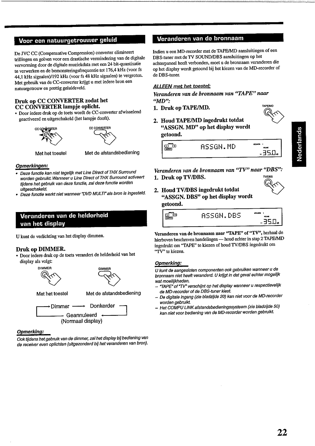 JVC RX-DP10RSL manual 