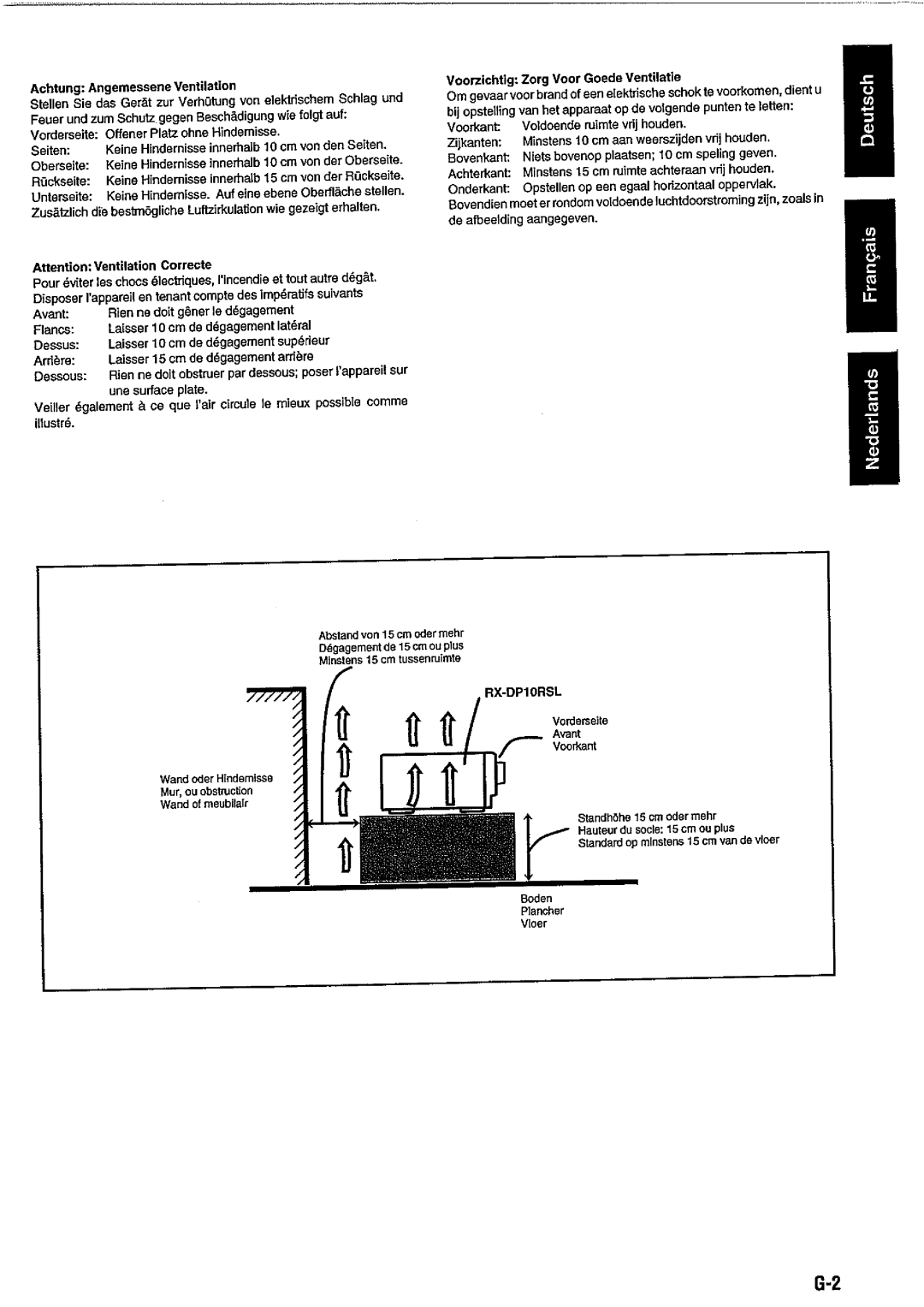 JVC RX-DP10RSL manual 