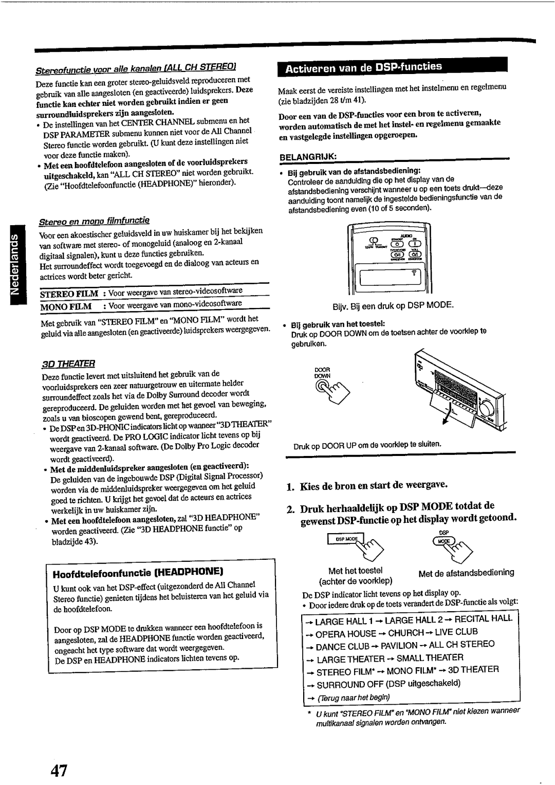 JVC RX-DP10RSL manual 