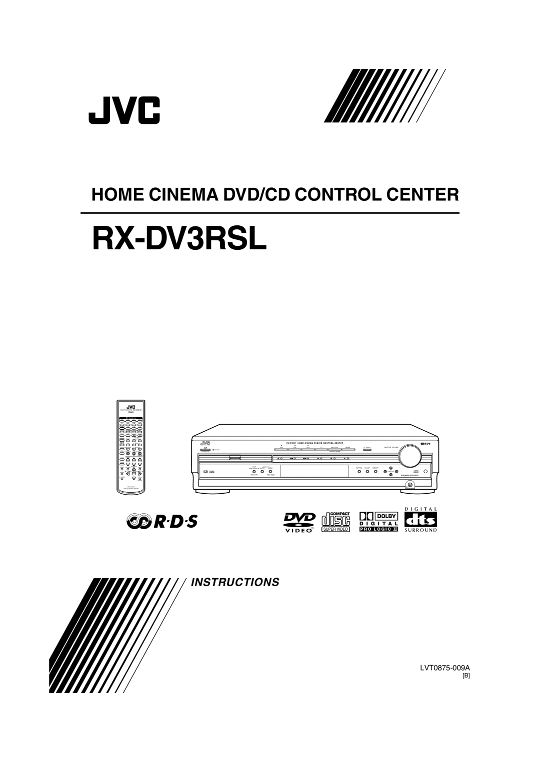 JVC RX-DV3RSL manual 