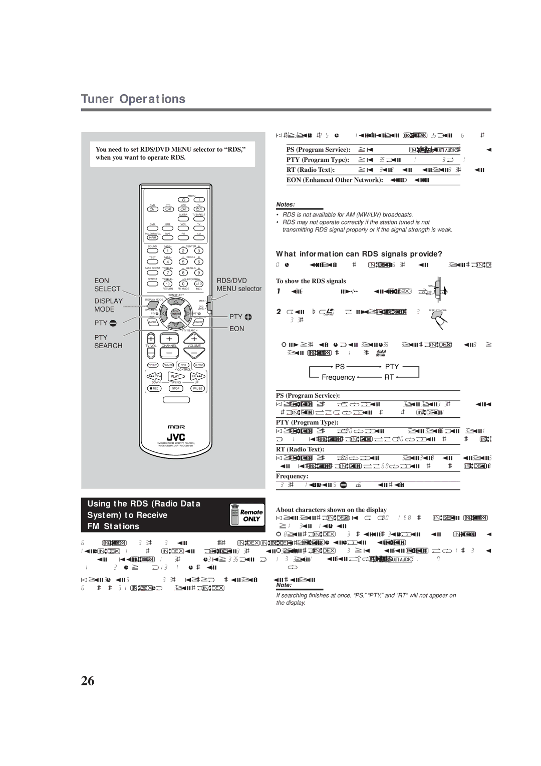 JVC RX-E100RSL manual Using the RDS Radio Data, What information can RDS signals provide? 