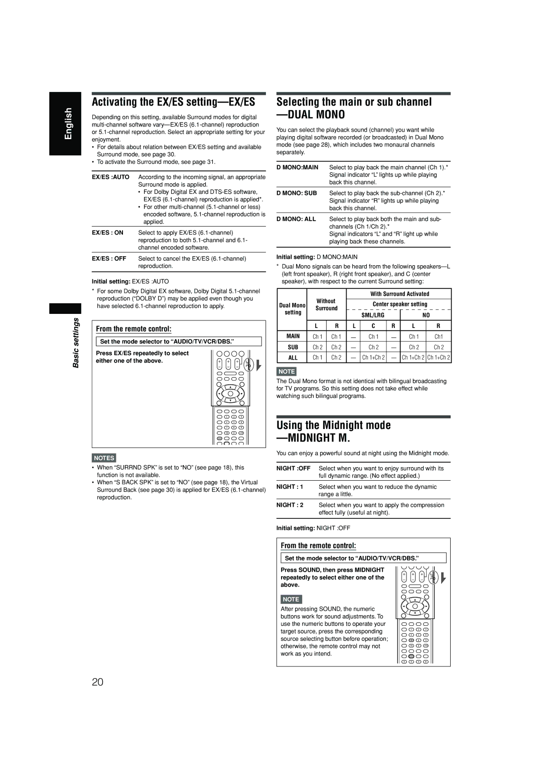 JVC RX-F10S manual Dual Mono 