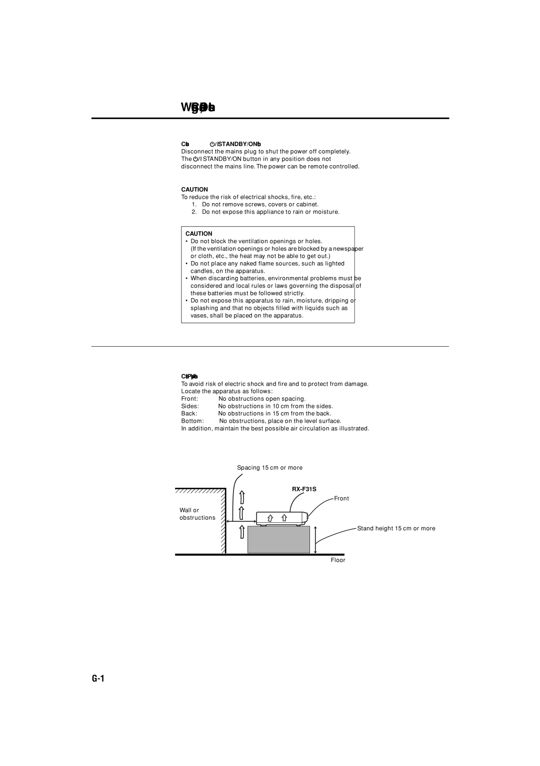 JVC RX-F31S manual 