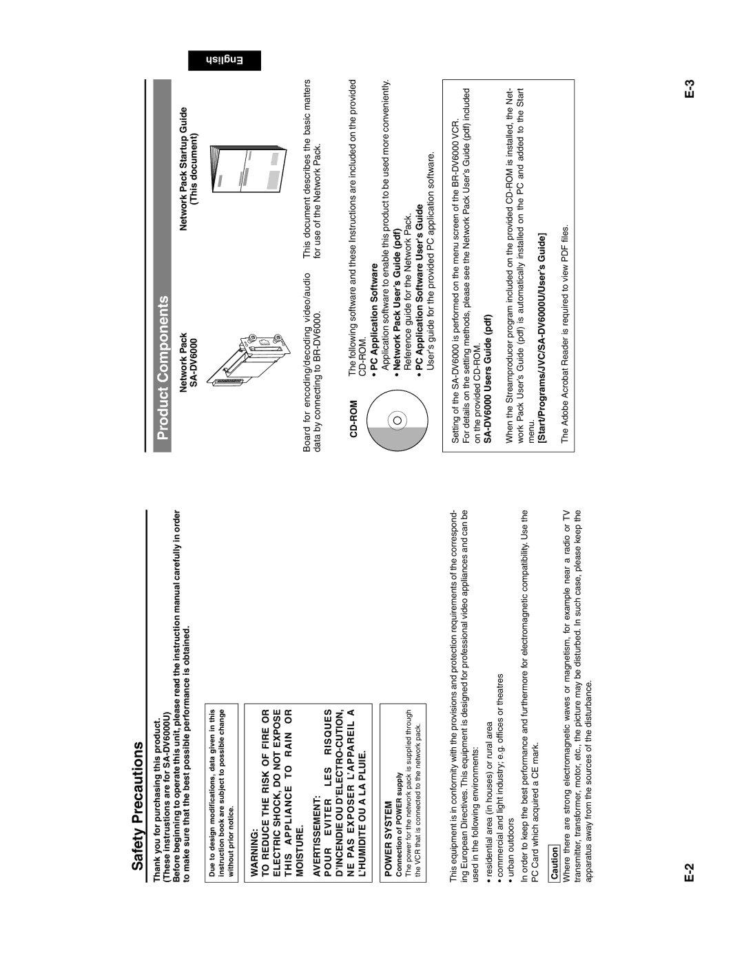 JVC SA-DV6000 manual Safety Precautions, This document, PC Application Software Users Guide 