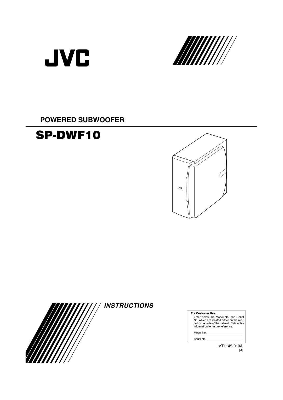 JVC SP-DWF10 manual LVT1145-010A 