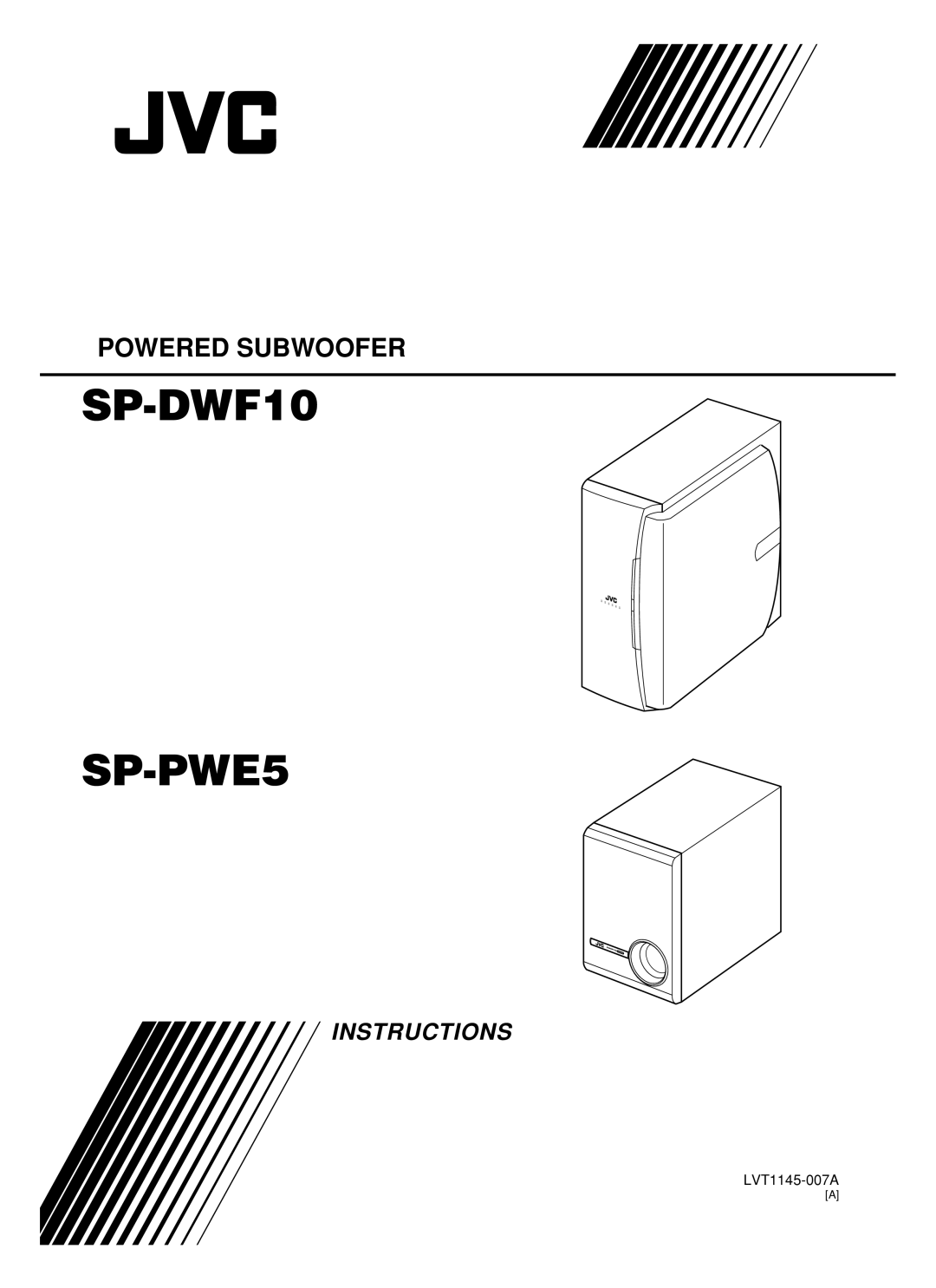 JVC manual SP-DWF10 SP-PWE5, LVT1145-007A 