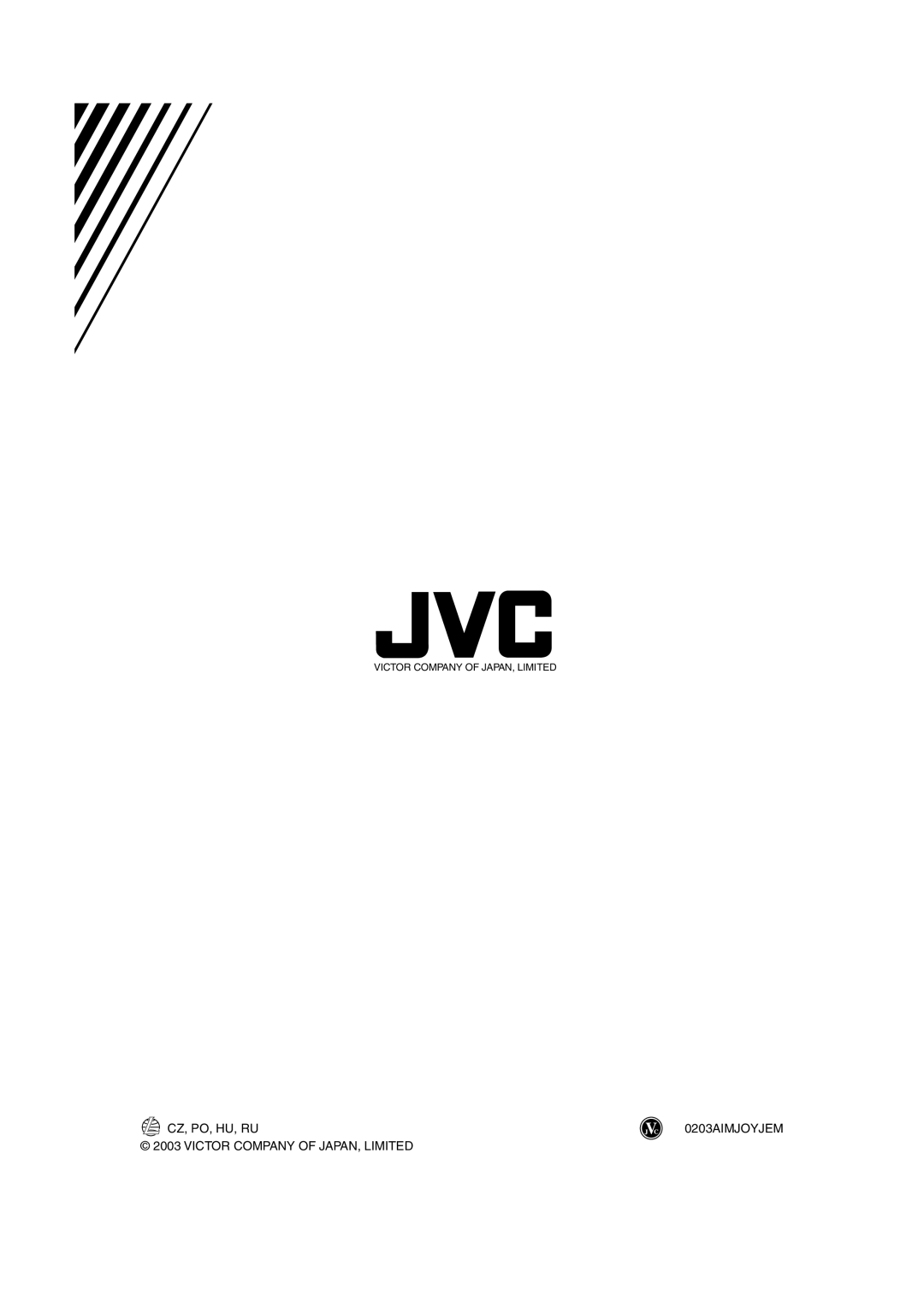 JVC CA-UXH30, SP-UXH35, CA-UXH35 manual Victor Company of JAPAN, Limited 