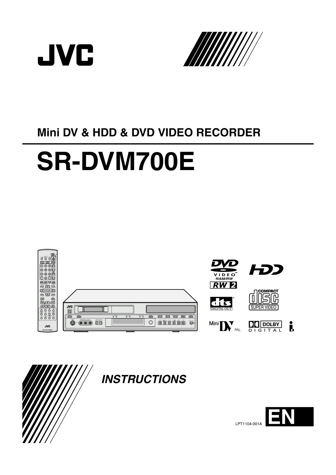 JVC SR-DVM700E manual 