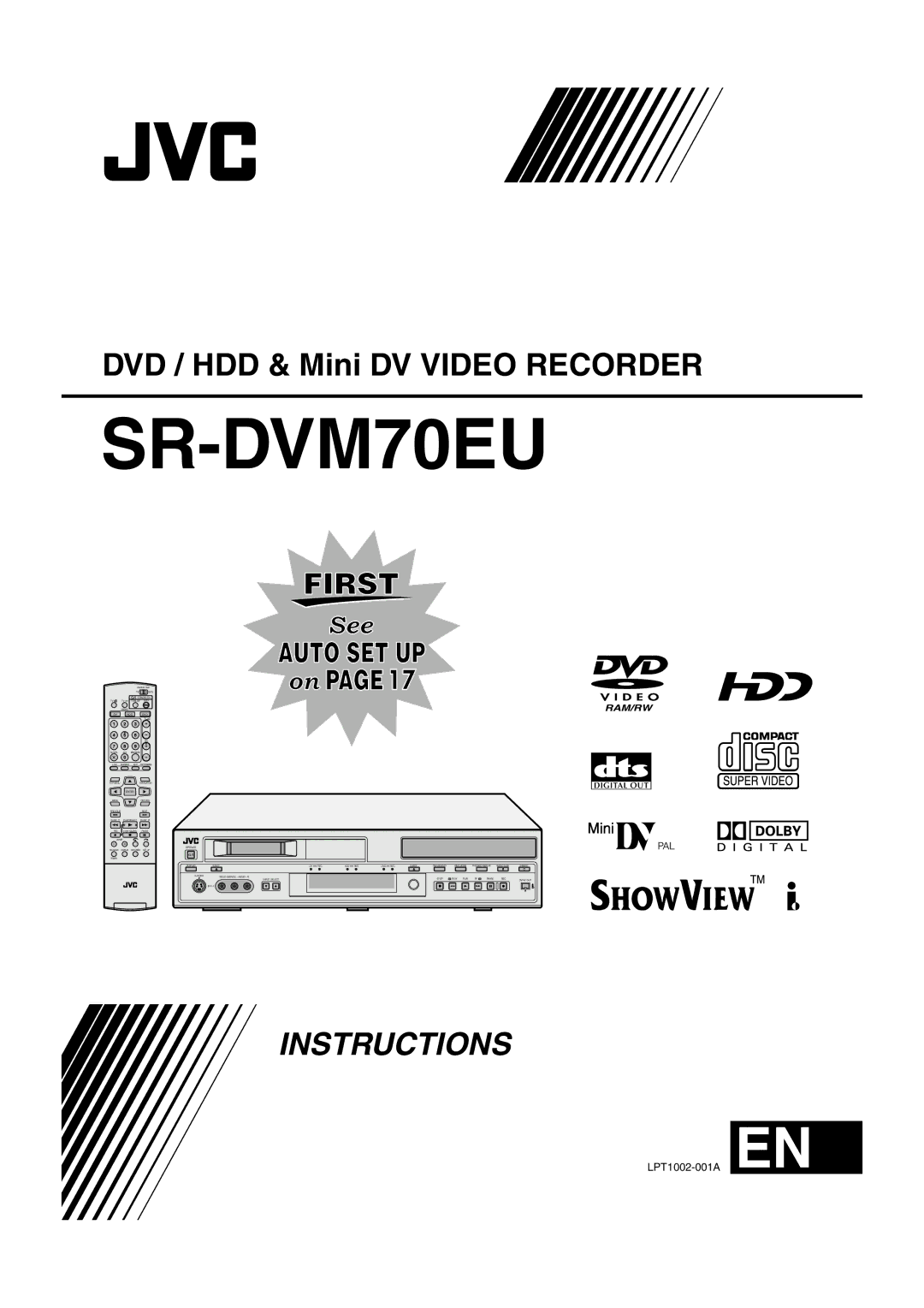 JVC SR-DVM70EU manual 