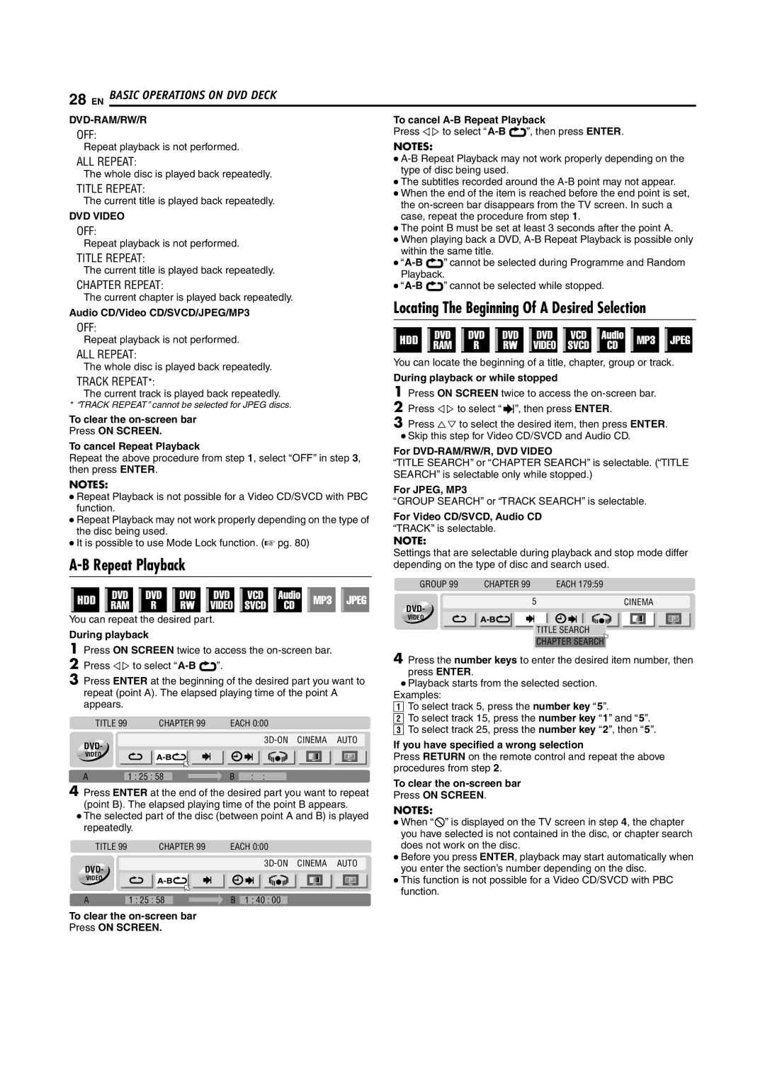 JVC SR-DVM70EU manual Dvd-Ram/Rw/R 