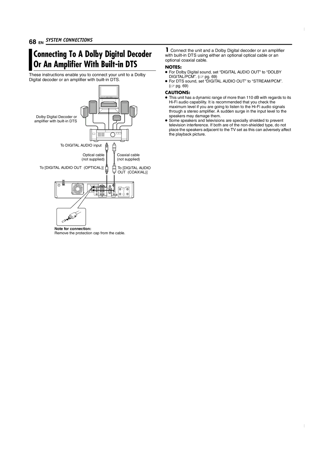 JVC SR-MV50U manual EN System Connections 