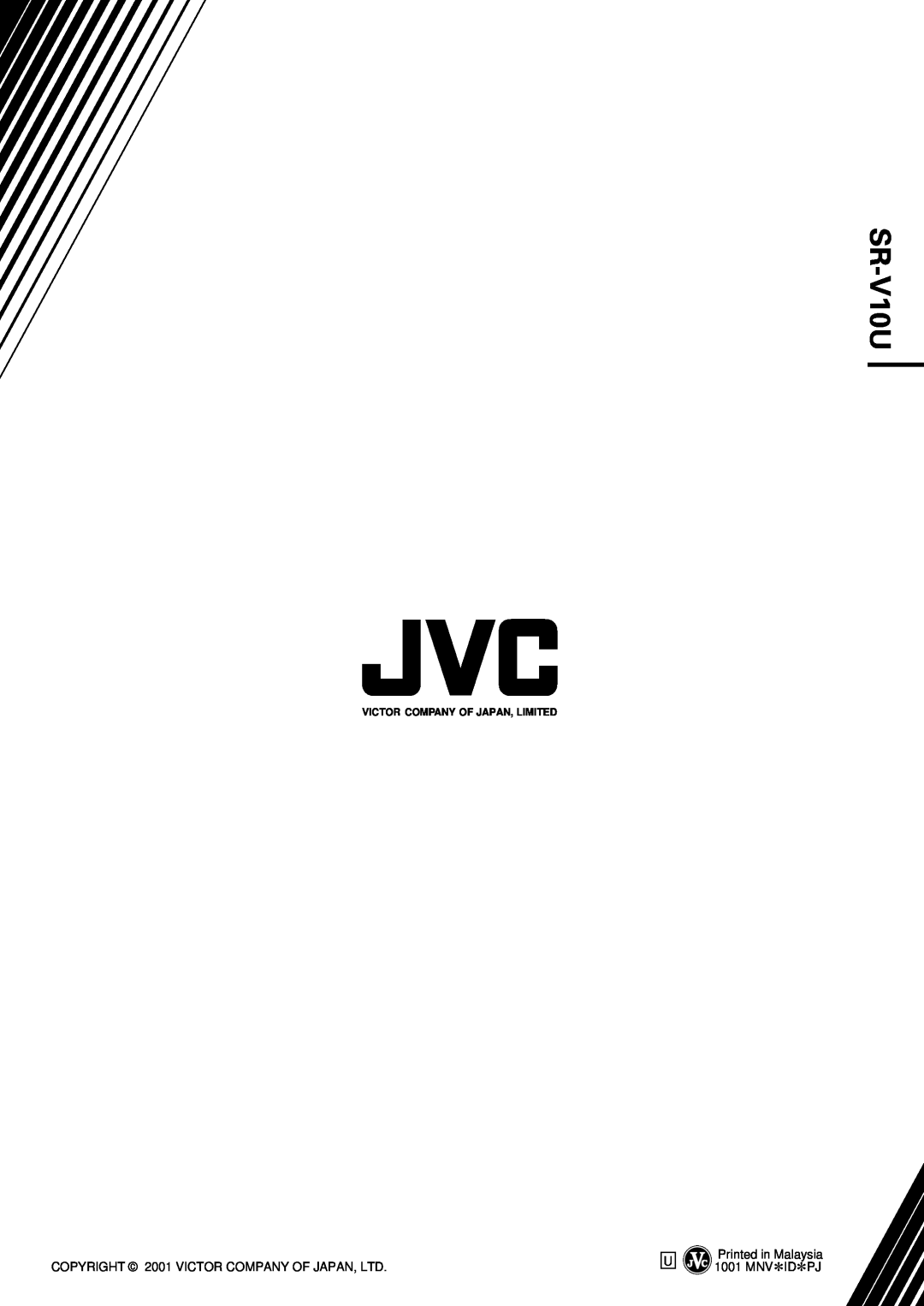 JVC SR-V10U manual 