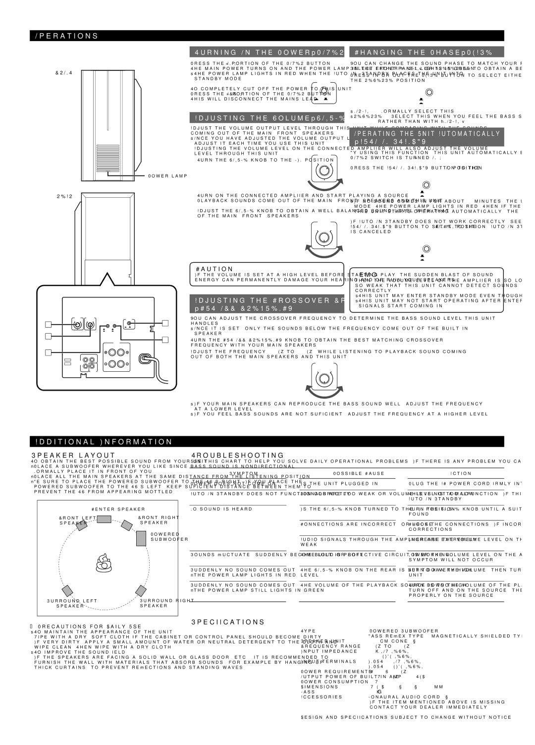 JVC SX-DW55 operating instructions Precautions for Daily Use 