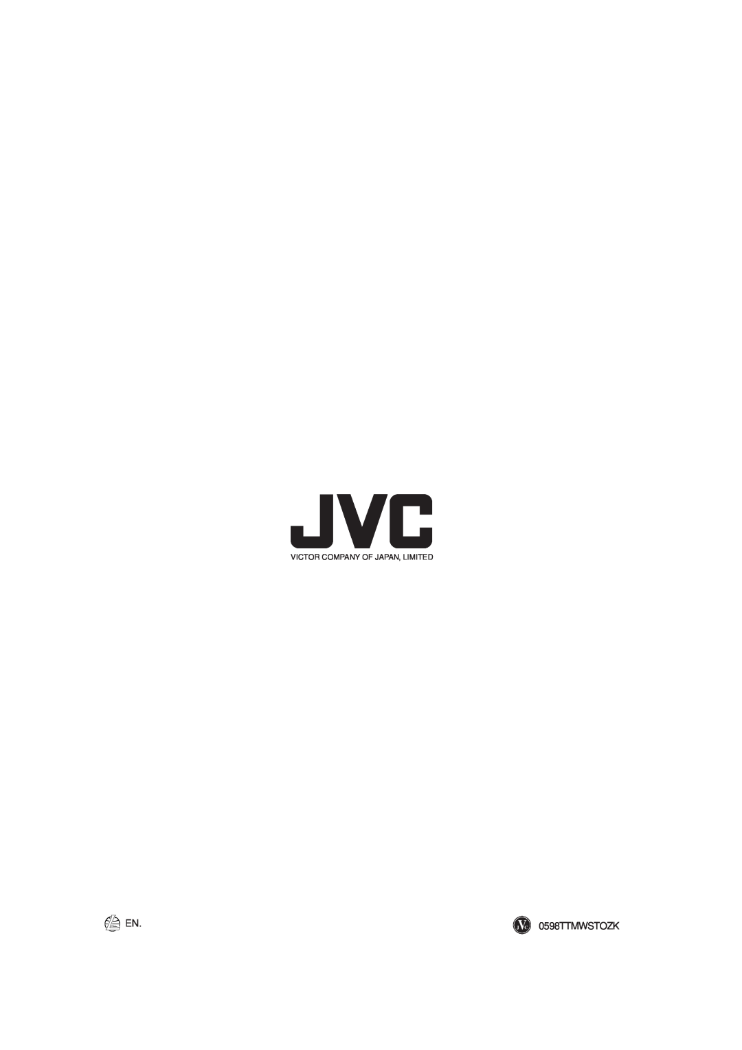 JVC TD-EX90 manual JVC 0598TTMWSTOZK, Victor Company Of Japan, Limited 
