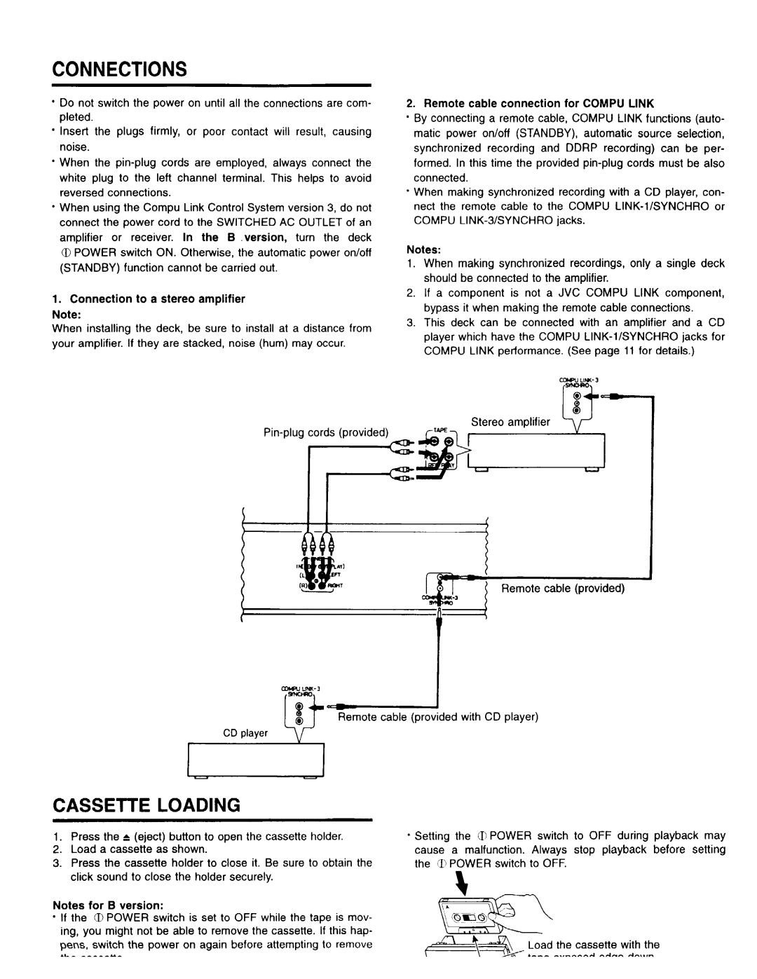 JVC TD-W354 B/J manual 