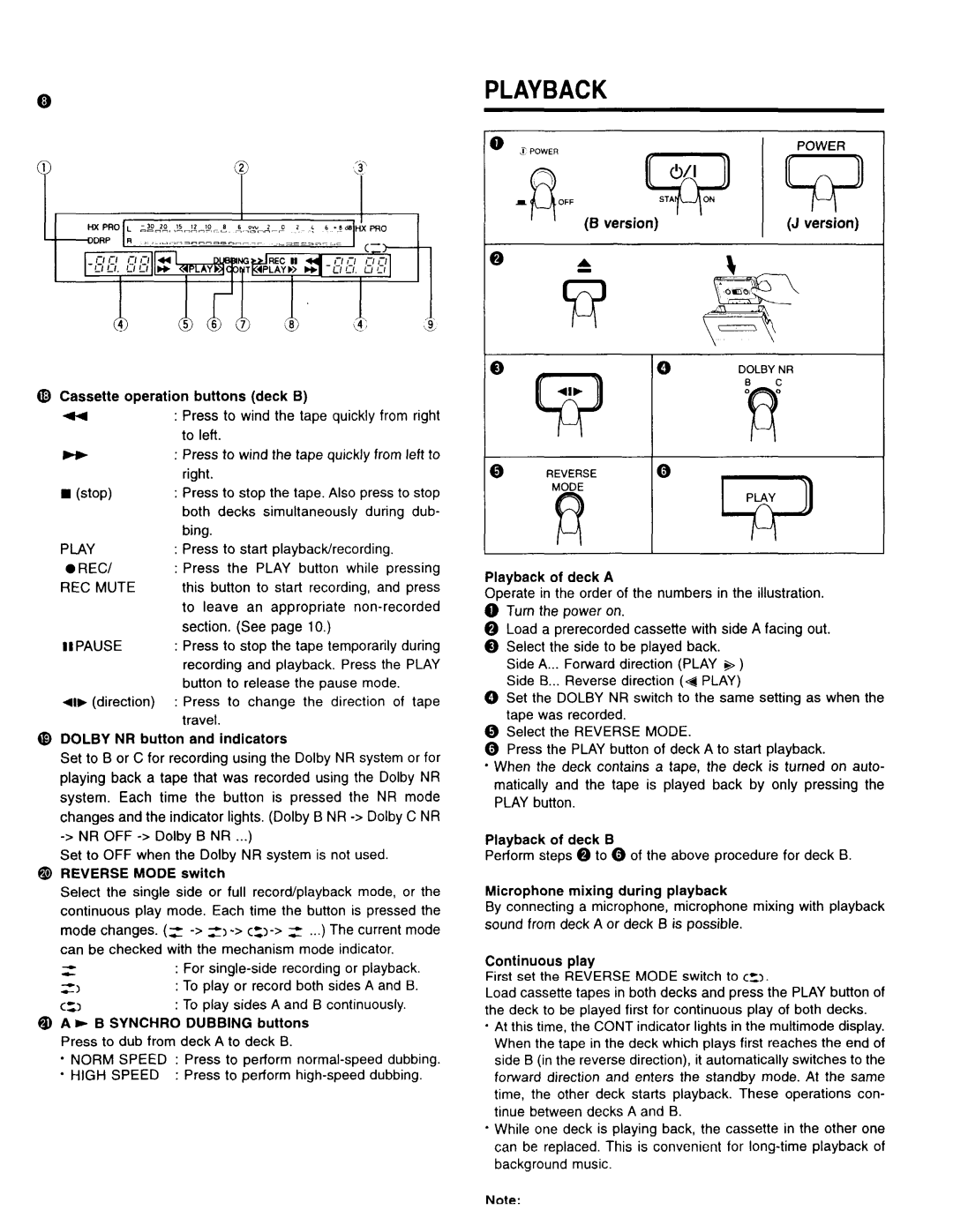 JVC TD-W354 B/J manual 