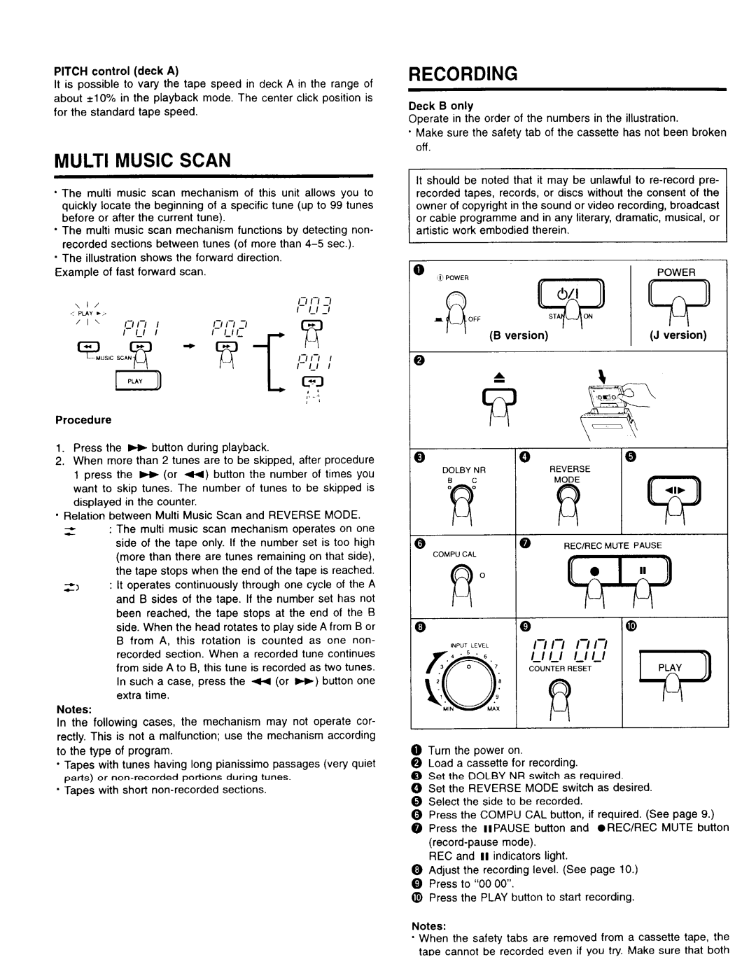 JVC TD-W354 B/J manual 