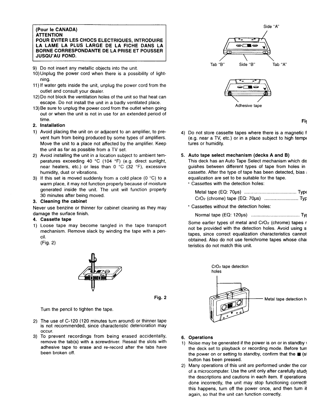 JVC TD-W354 B/J manual 