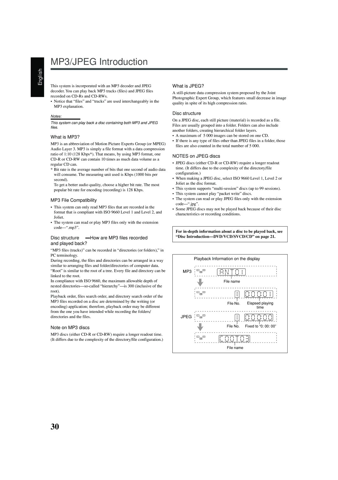 JVC TH-A25 manual This system is incorporated with an MP3 decoder and Jpeg 