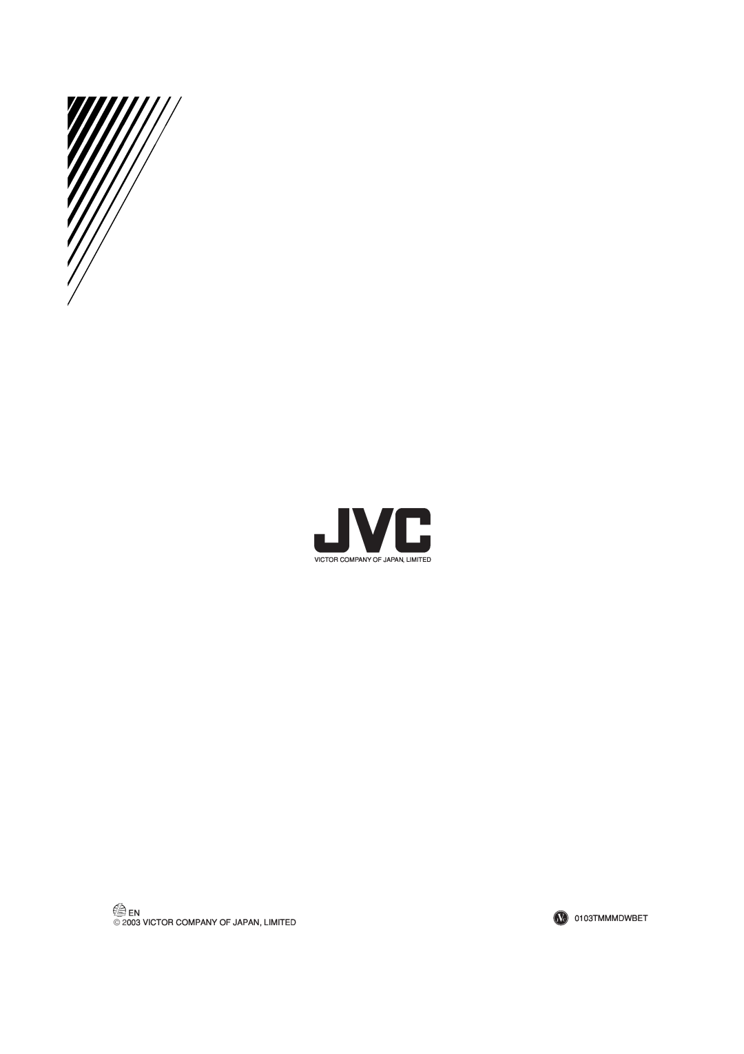JVC TH-A35 manual 0103TMMMDWBET, Victor Company Of Japan, Limited 