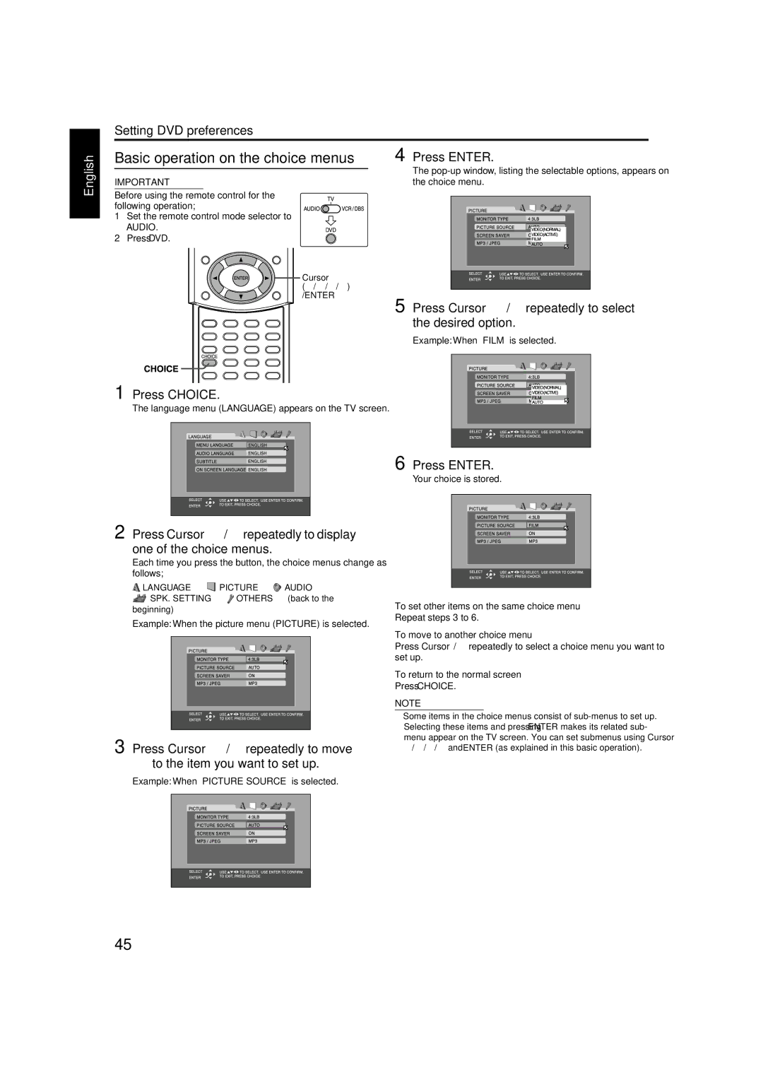 JVC TH-M42 manual English 