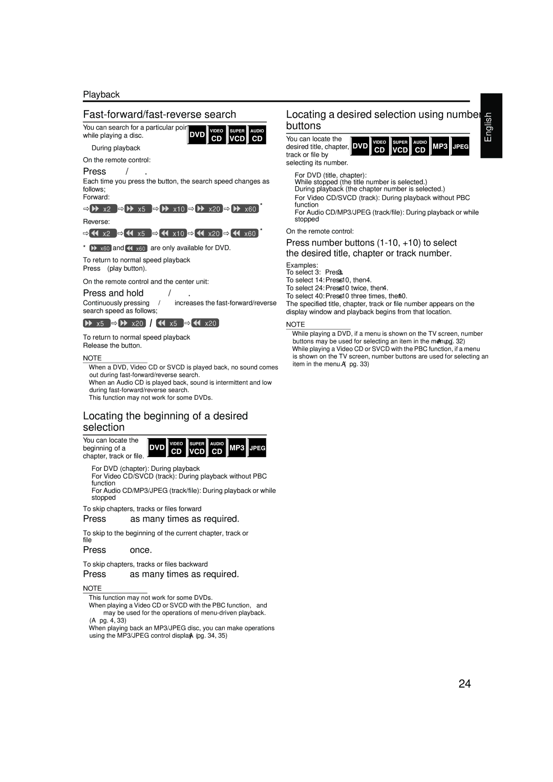 JVC TH-M42 manual Press ¢as many times as required, Press 4once, Press 4as many times as required 