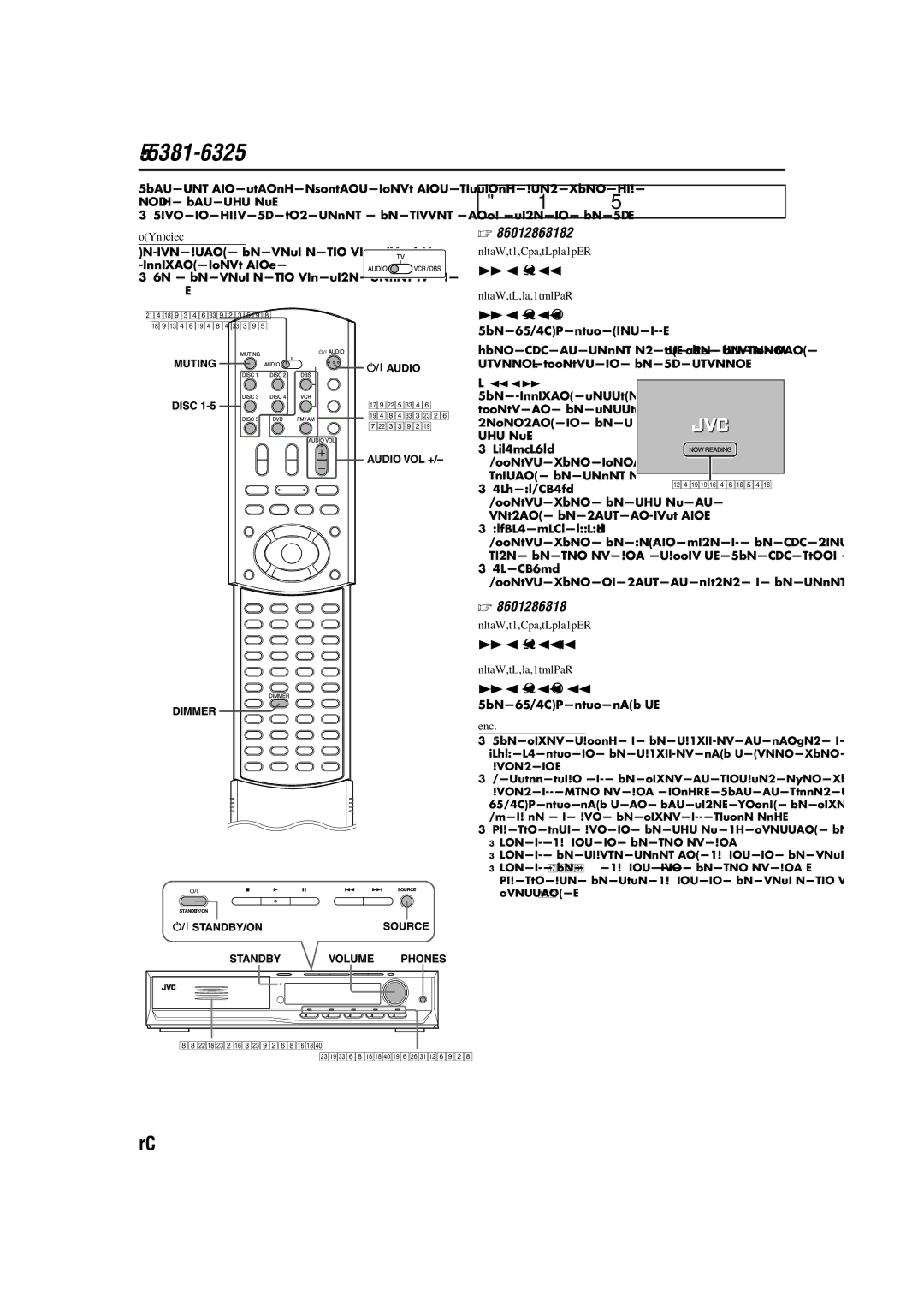 JVC TH-M55, TH-M45 manual Basic operations, Turning the system on/off 