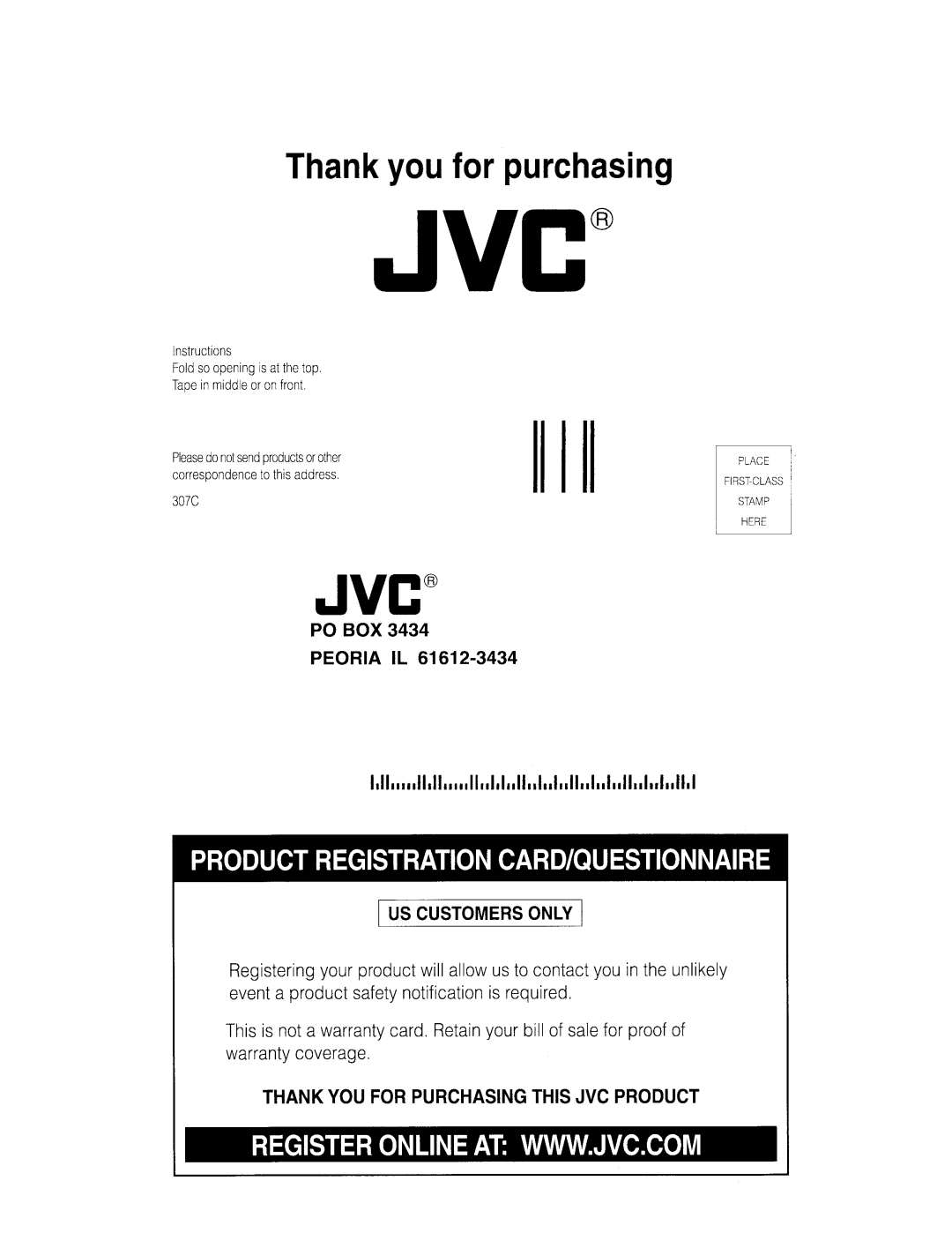 JVC TH-M301, TH-M603, TH-M505, TH-M606, TH-M303, TH-M501 manual 