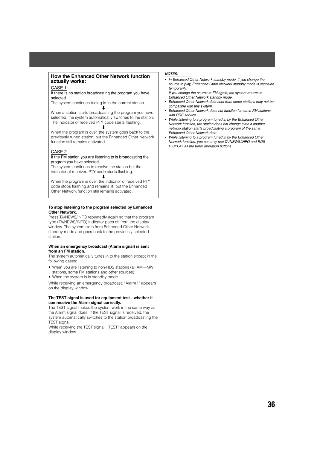 JVC TH-V70R manual How the Enhanced Other Network function actually works, Case 