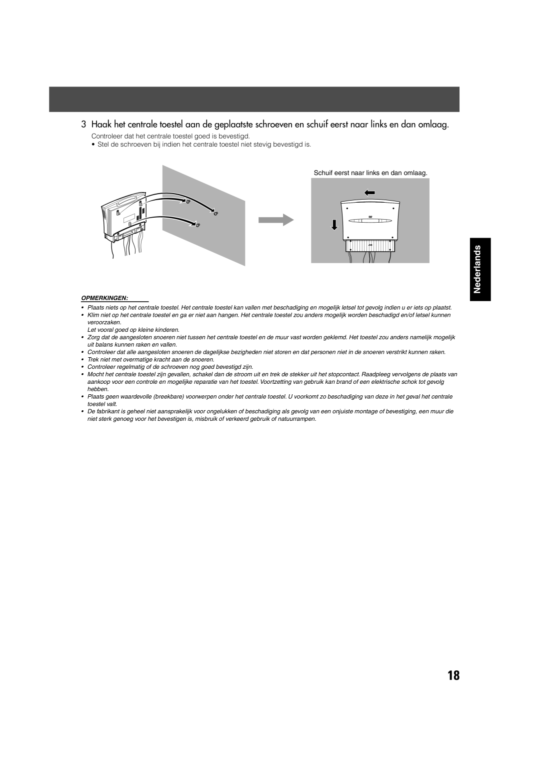 JVC TH-V70R manual Nederlands 