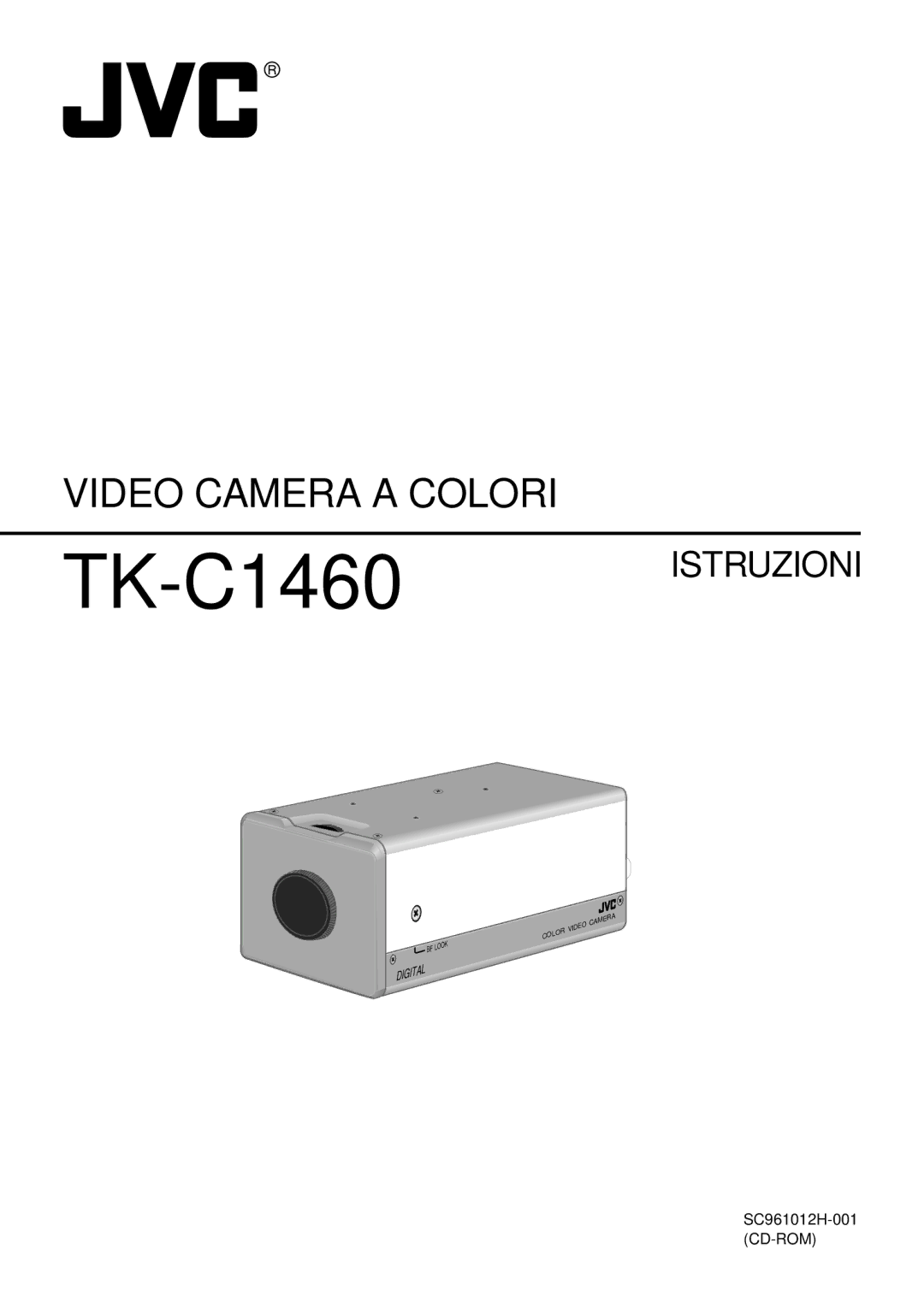 JVC manual Video Camera a Colori, TK-C1460ISTRUZIONI 