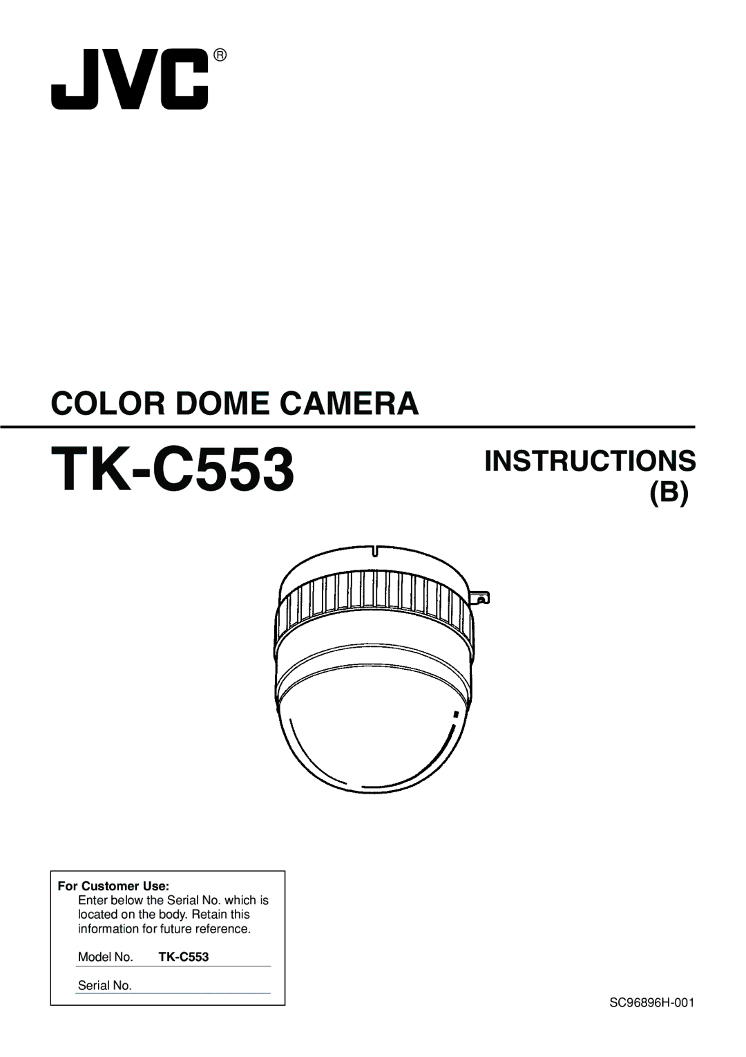 JVC TK-C553 manual 