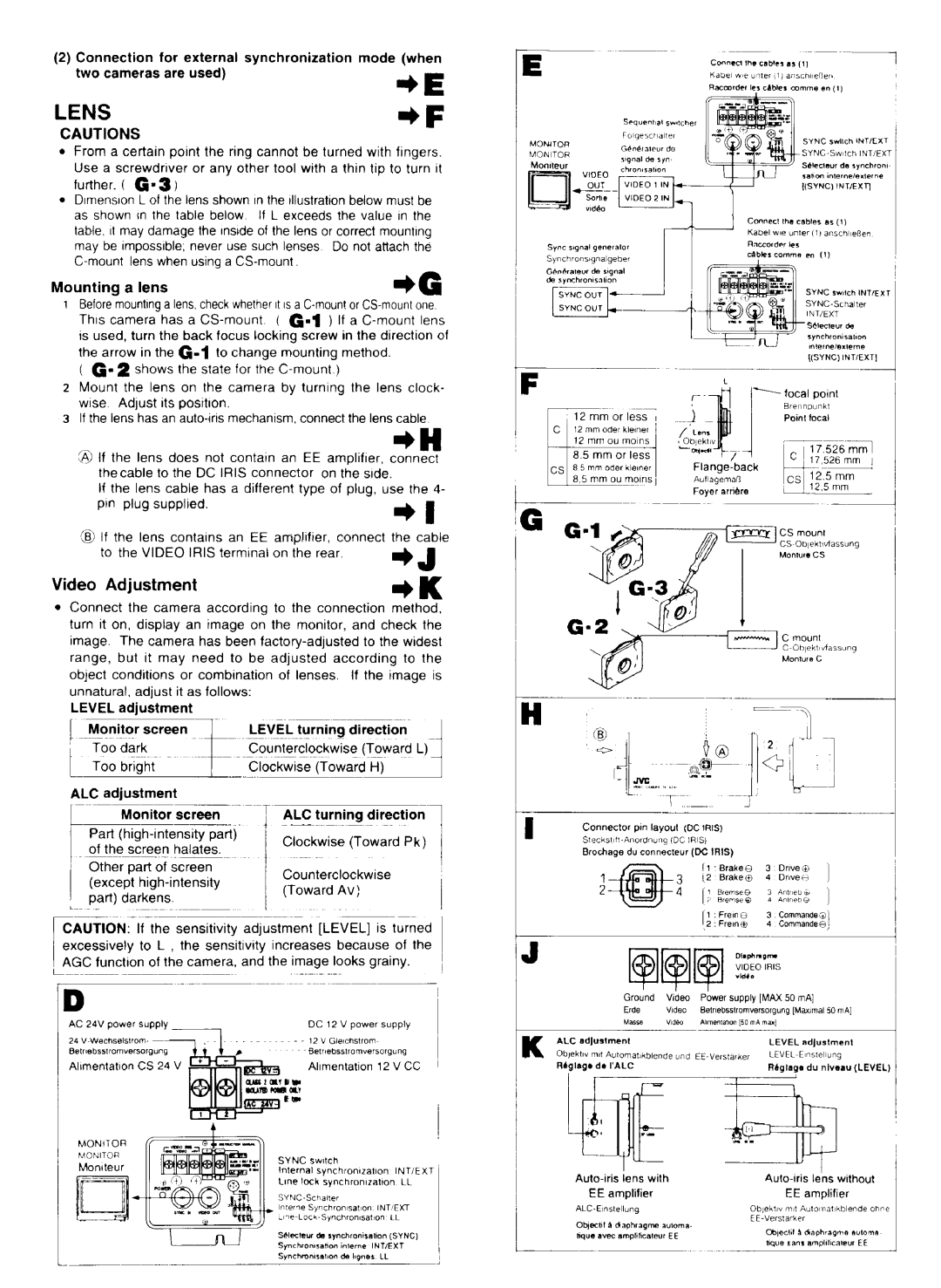 JVC TK-S241 manual 