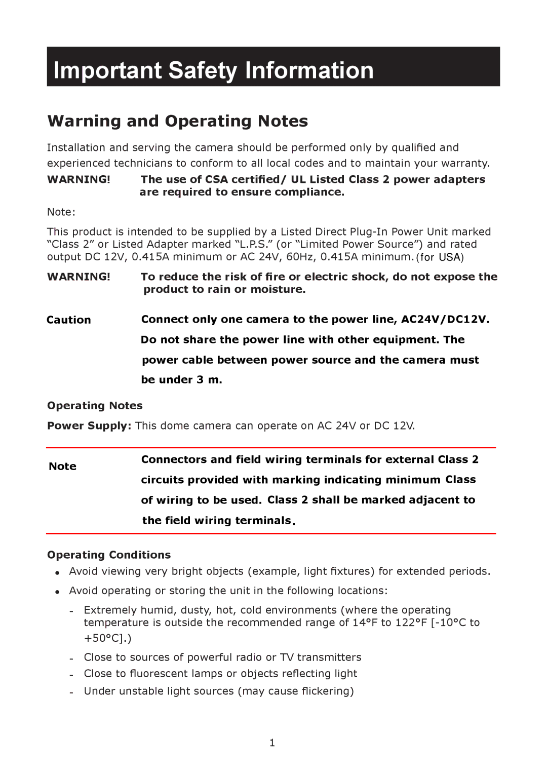 JVC TK-T2101RE, TK-T2101RU manual Important Safety Information 