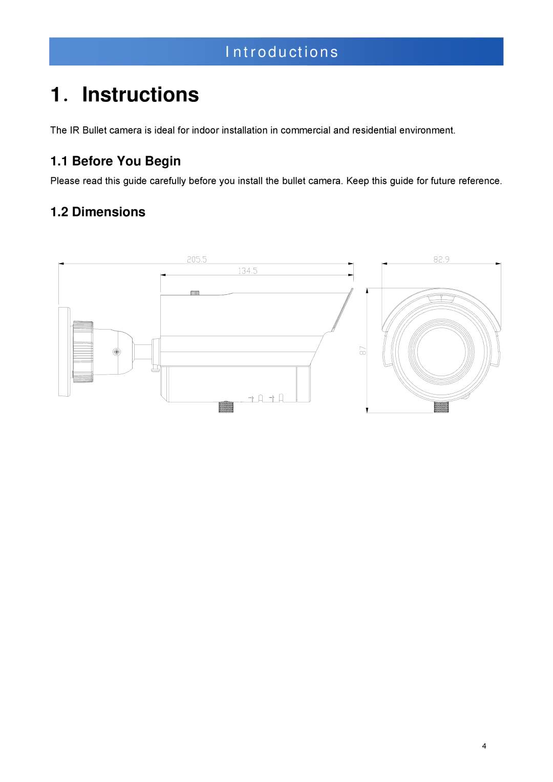 JVC TK-T8101WPRE, TK-T8101WPRU manual ．Instructions, Before You Begin, Dimensions 