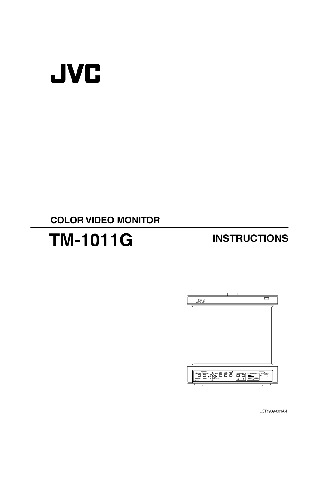 JVC TM-1011G manual 