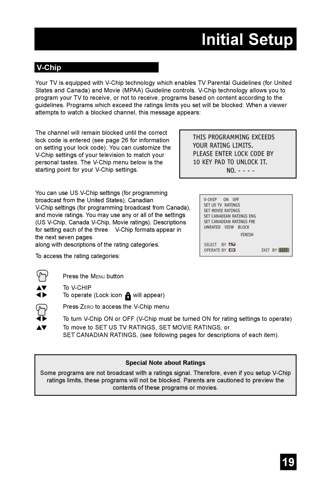 JVC TM-2003U manual Chip, Special Note about Ratings 