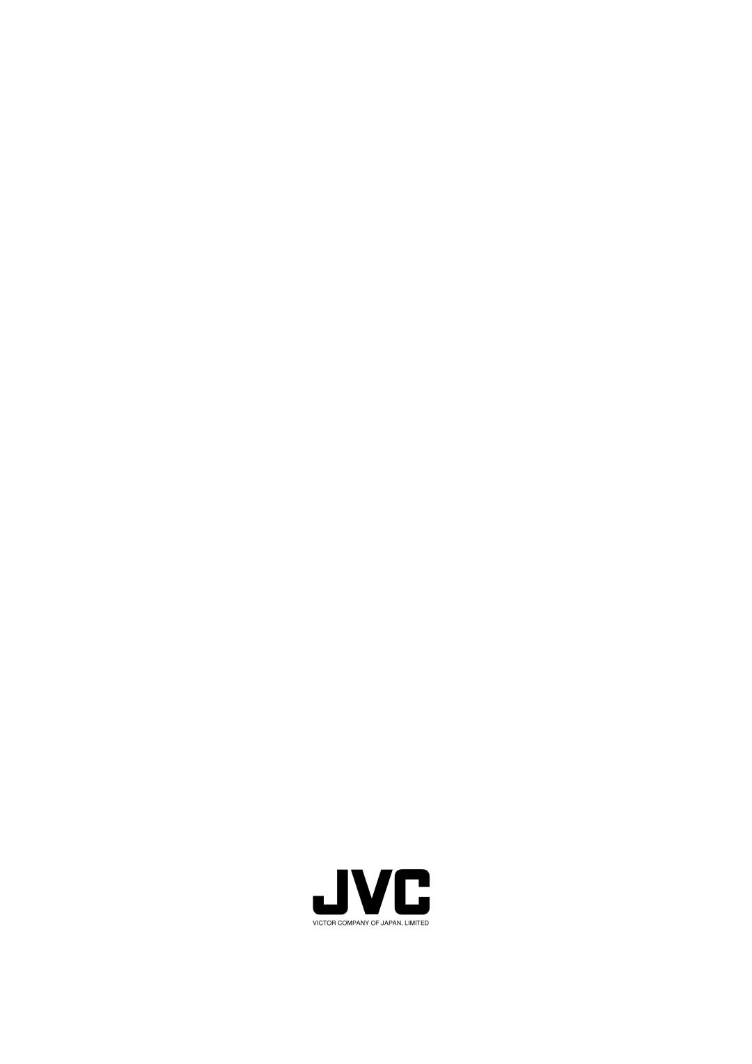 JVC TM-A101G manual Victor Company of JAPAN, Limited 